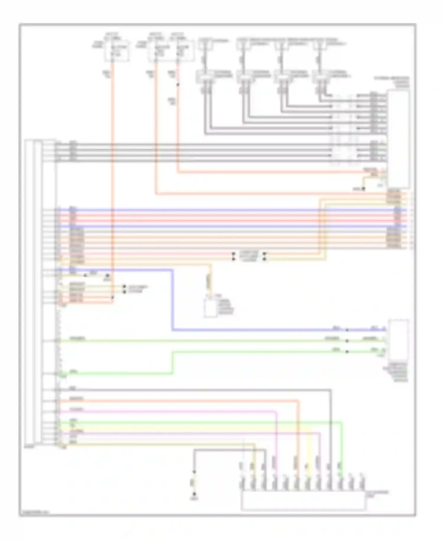 Touareg Volkswagen I (2002-2006): Radio circuit, without amplifier (1 of 2)