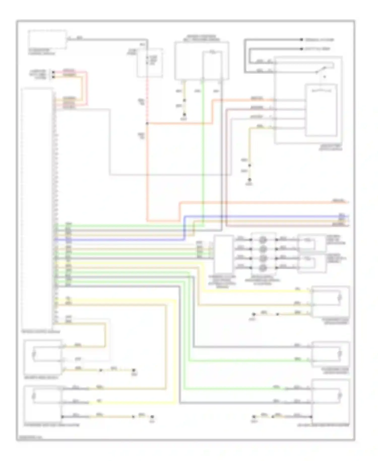 Touareg Volkswagen I (2002-2006): Supplemental restraints circuit (1 of 2)