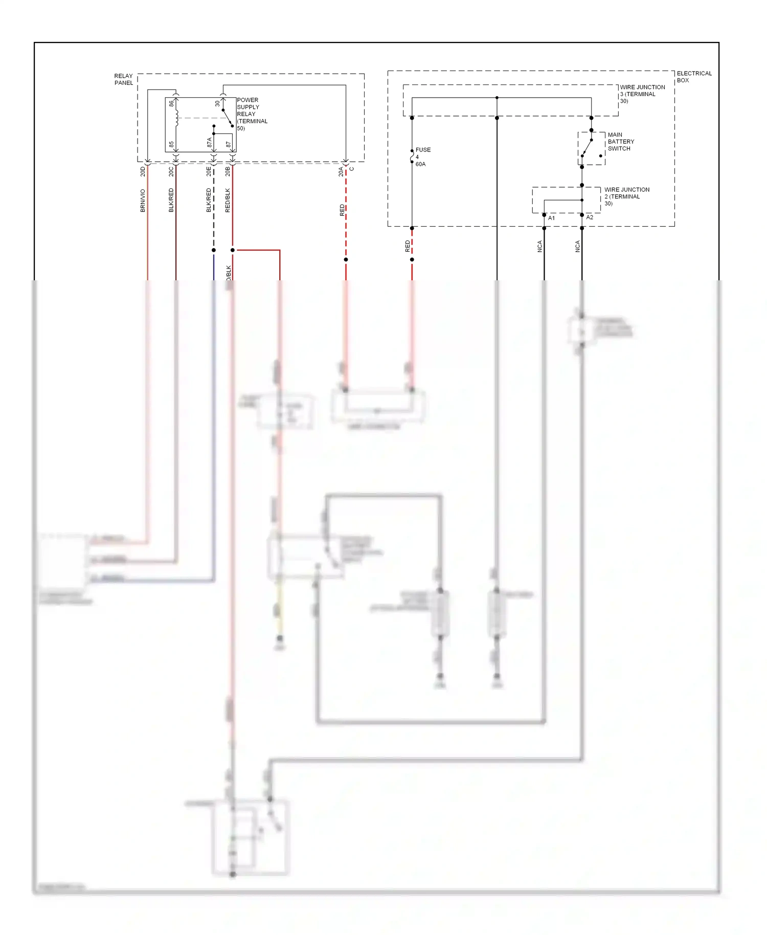 Wiring diagram access/start control module for Volkswagen Touareg I (2002-2006) (3 of 9)