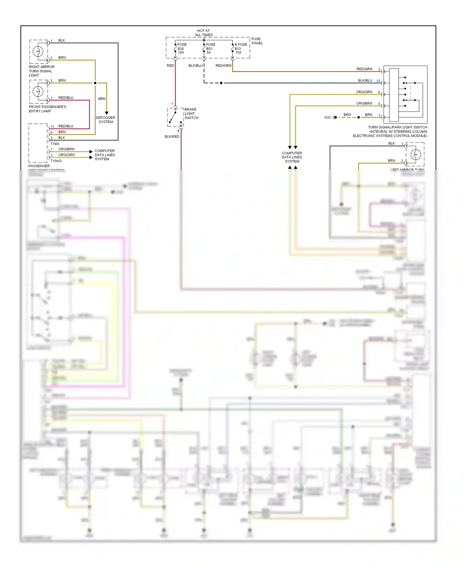 Wiring diagram computer data lines system for Volkswagen Touareg I (2002-2006) (23 of 49)