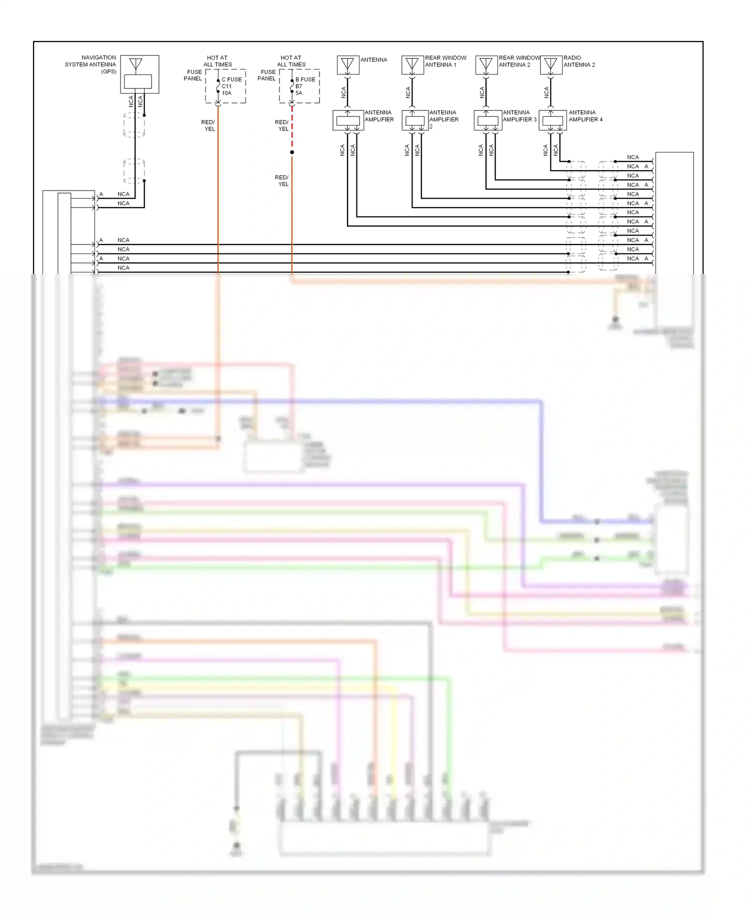 Wiring diagram computer data lines system for Volkswagen Touareg I (2002-2006) (35 of 49)