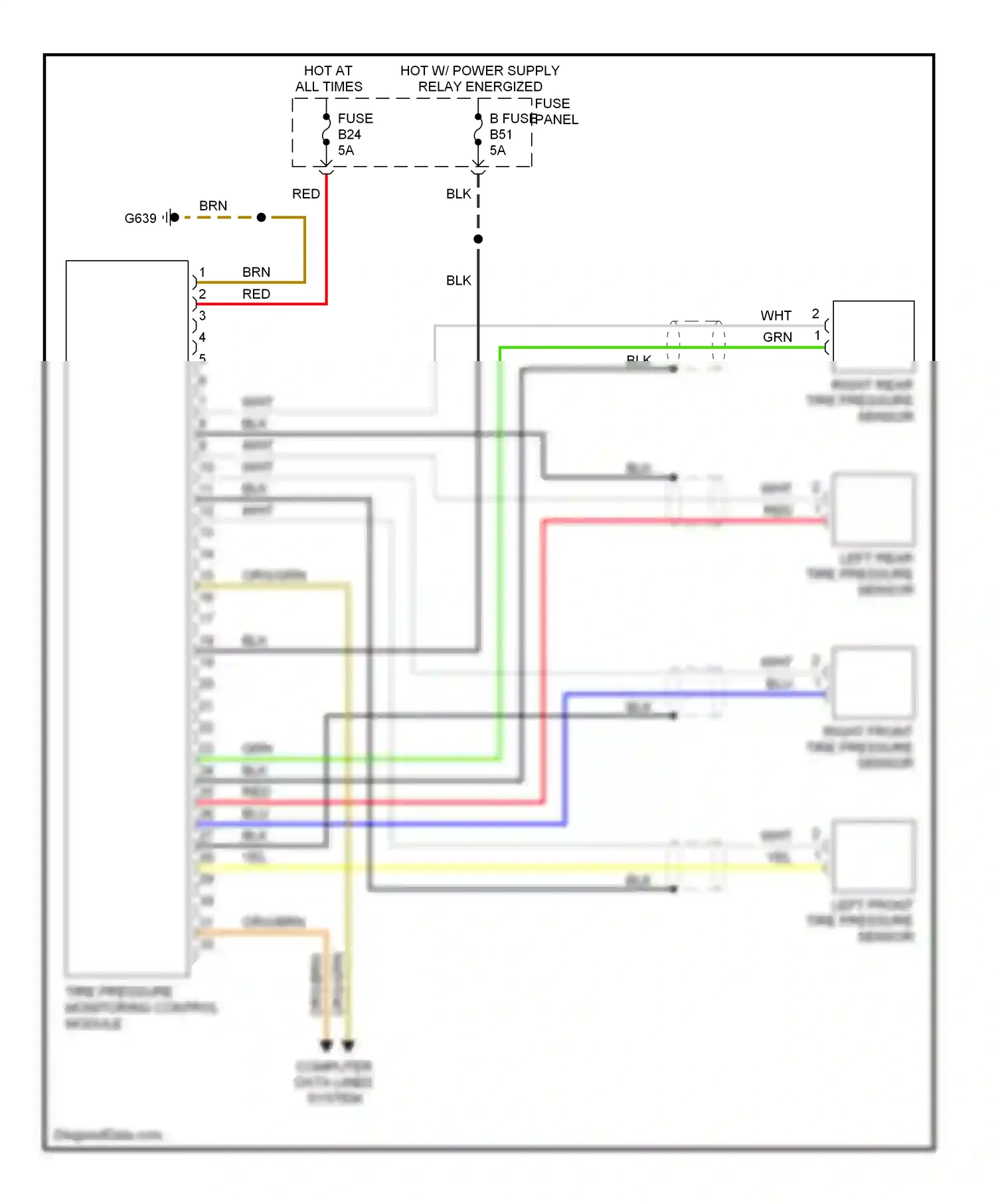 Wiring diagram computer data lines system for Volkswagen Touareg I (2002-2006) (47 of 49)