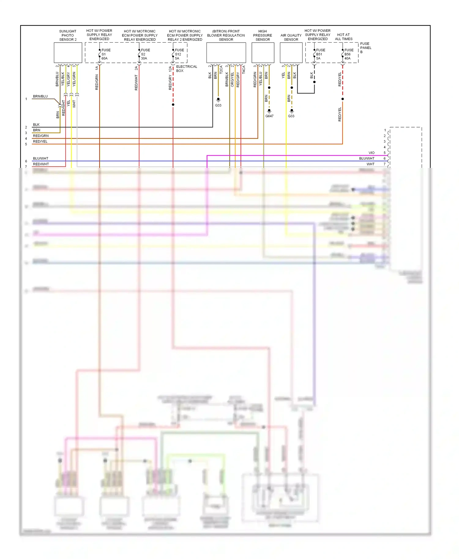 Wiring diagram computer data lines system for Volkswagen Touareg I (2002-2006) (1 of 49)