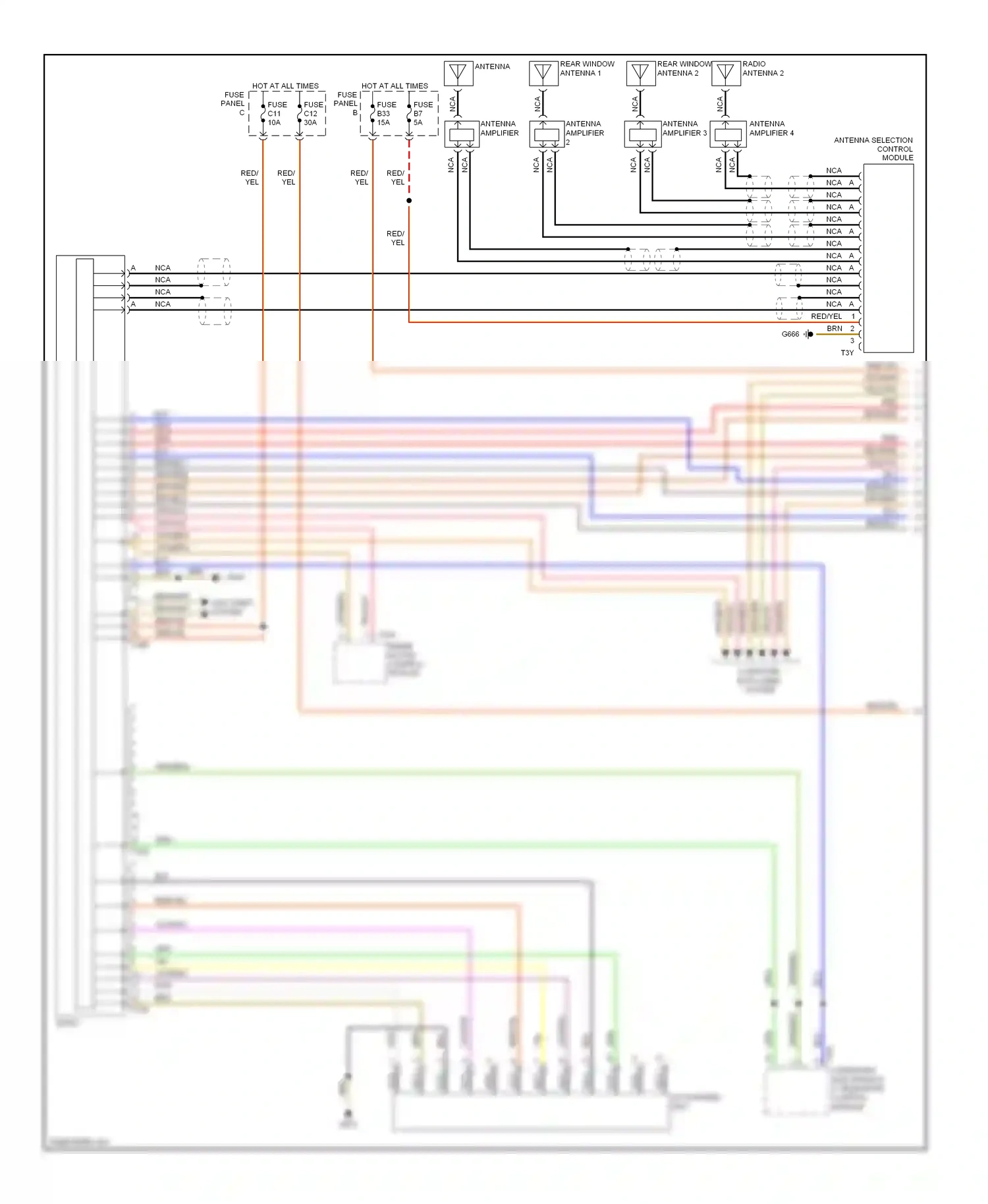 Wiring diagram computer data lines system for Volkswagen Touareg I (2002-2006) (43 of 49)
