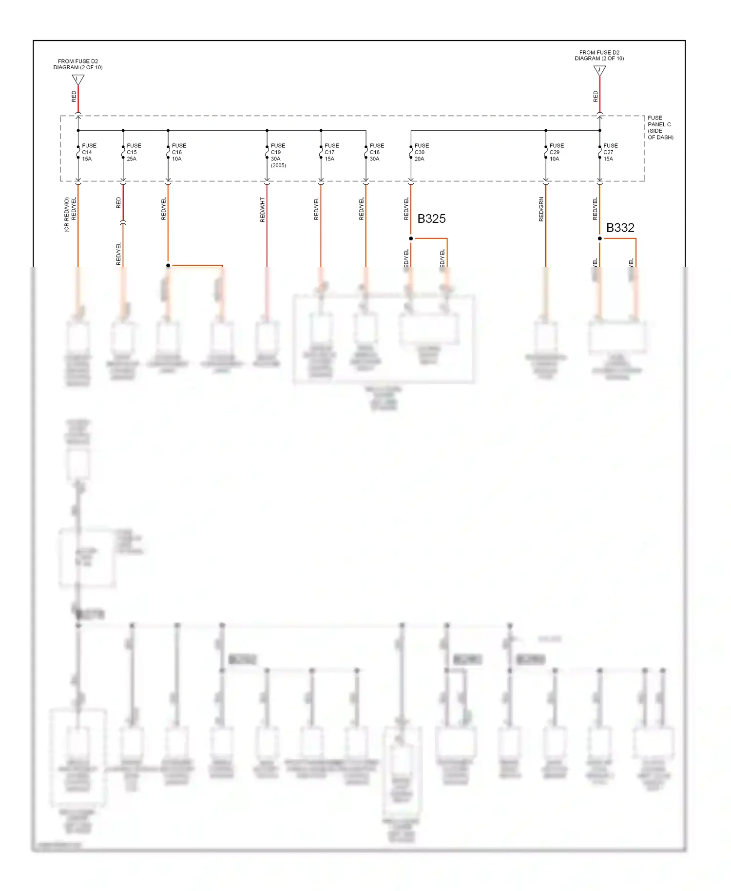 Wiring diagram control module for Volkswagen Touareg I (2002-2006) (2 of 5)