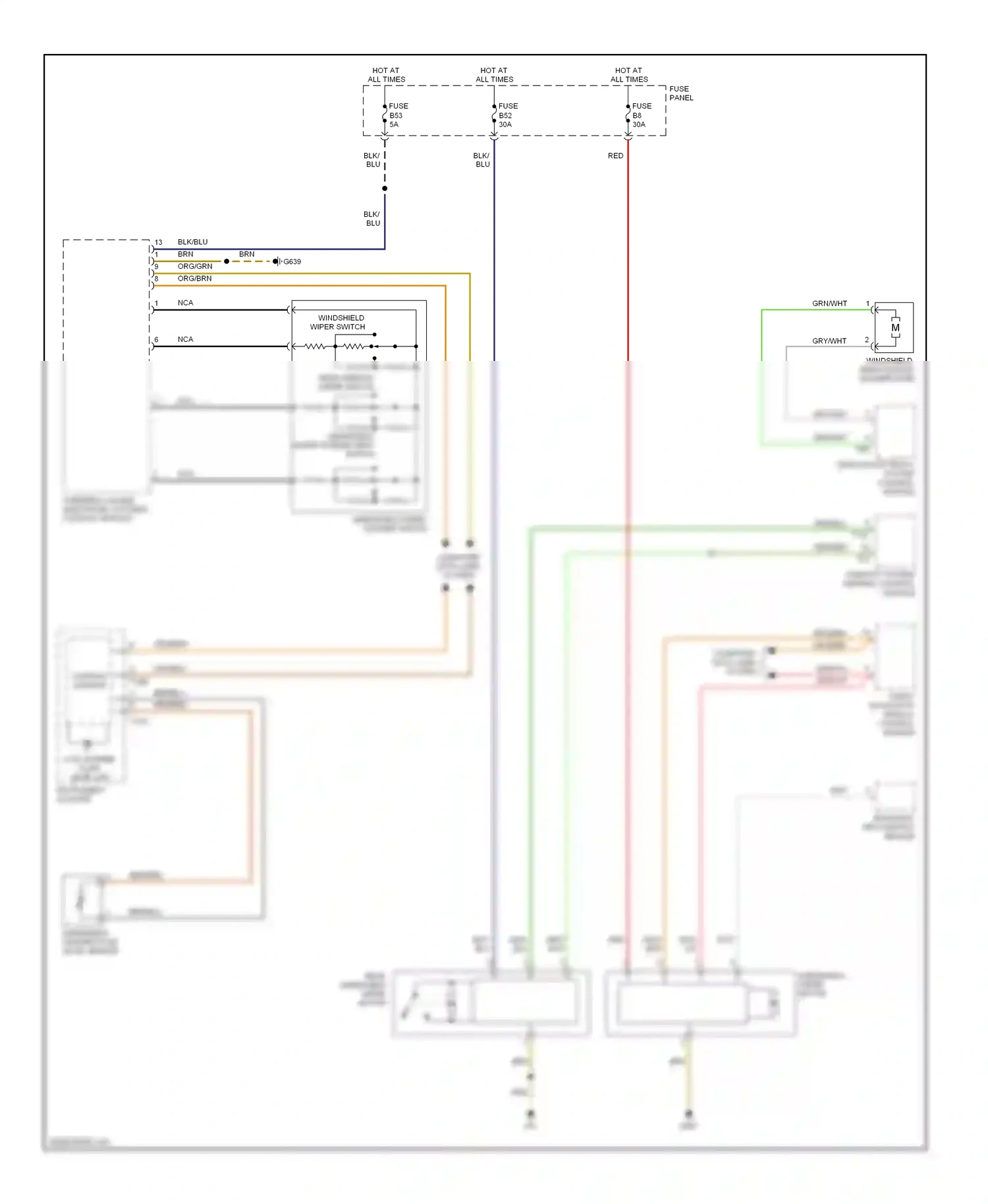 Wiring diagram control module for Volkswagen Touareg I (2002-2006) (5 of 5)