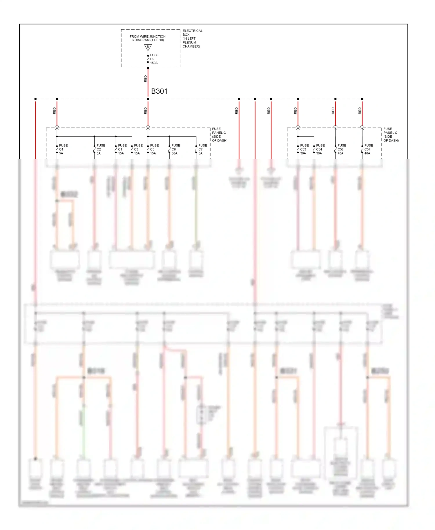 Wiring diagram differential control module for Volkswagen Touareg I (2002-2006) (5 of 6)