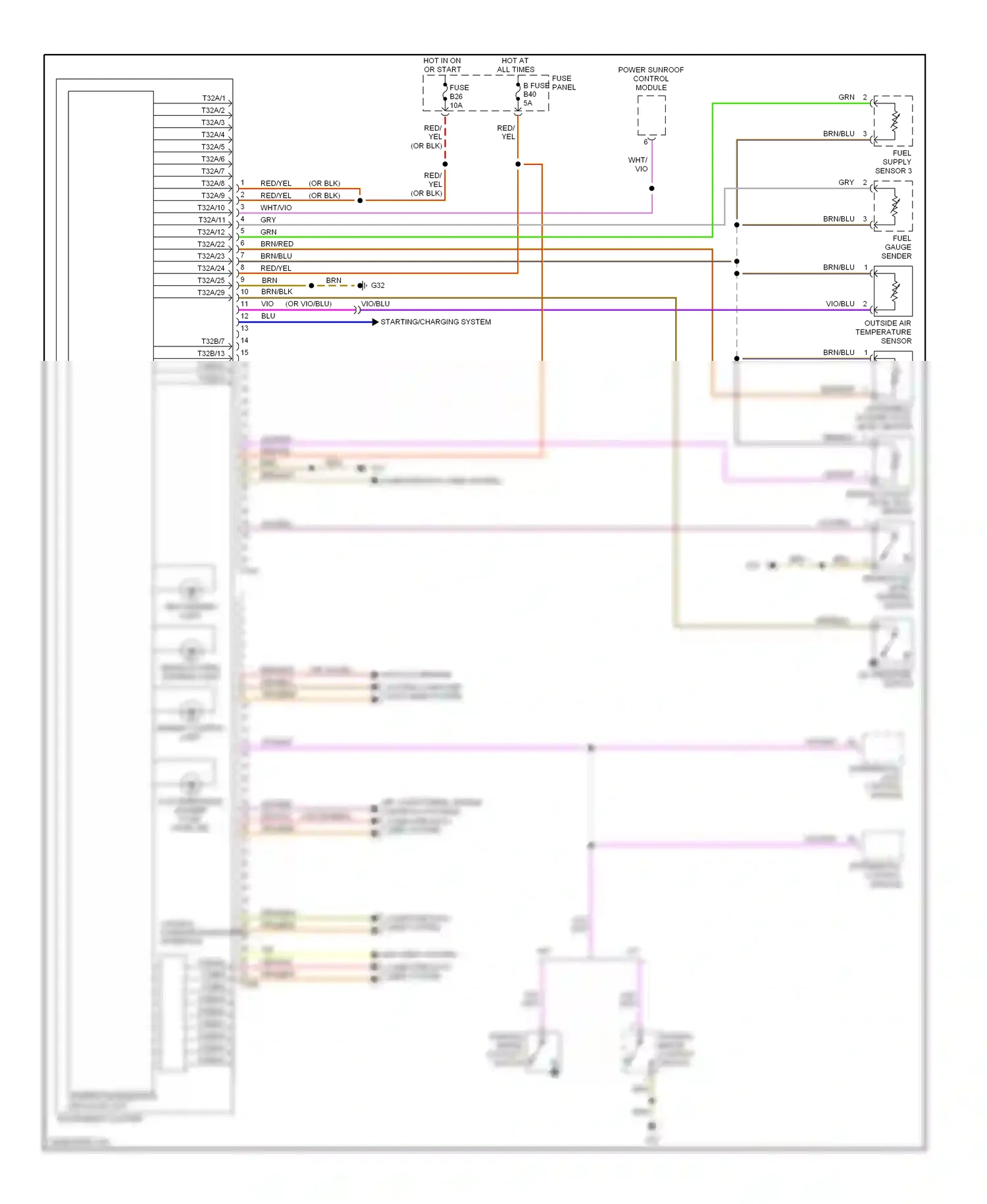 Wiring diagram differential control module for Volkswagen Touareg I (2002-2006) (4 of 6)