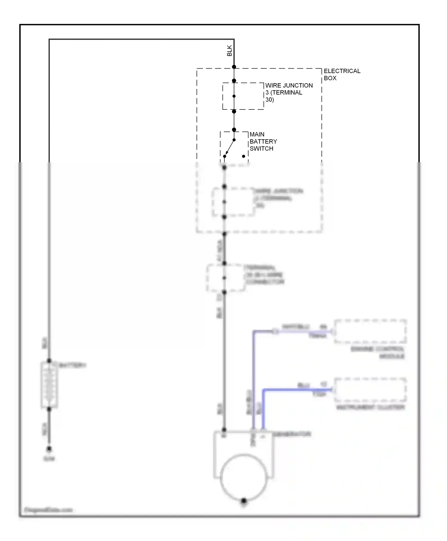 Wiring diagram engine control module for Volkswagen Touareg I (2002-2006) (1 of 3)
