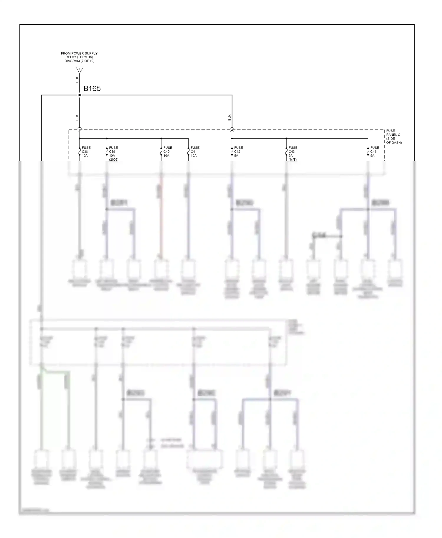 Wiring diagram level control system control module automatic day/night interior mirror for Volkswagen Touareg I (2002-2006) (1 of 1)
