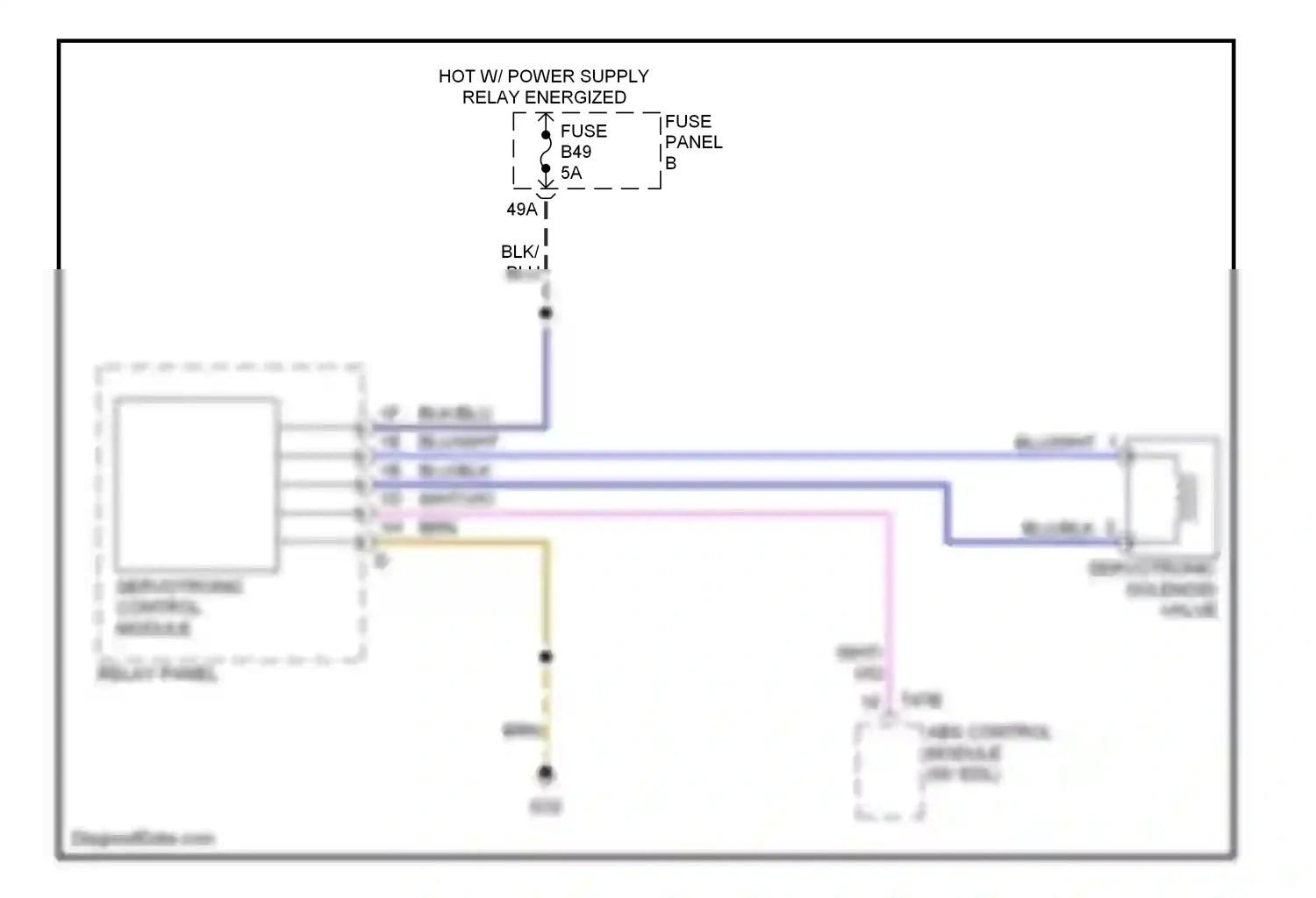 Wiring diagram servotronic control module for Volkswagen Touareg I (2002-2006) (1 of 1)