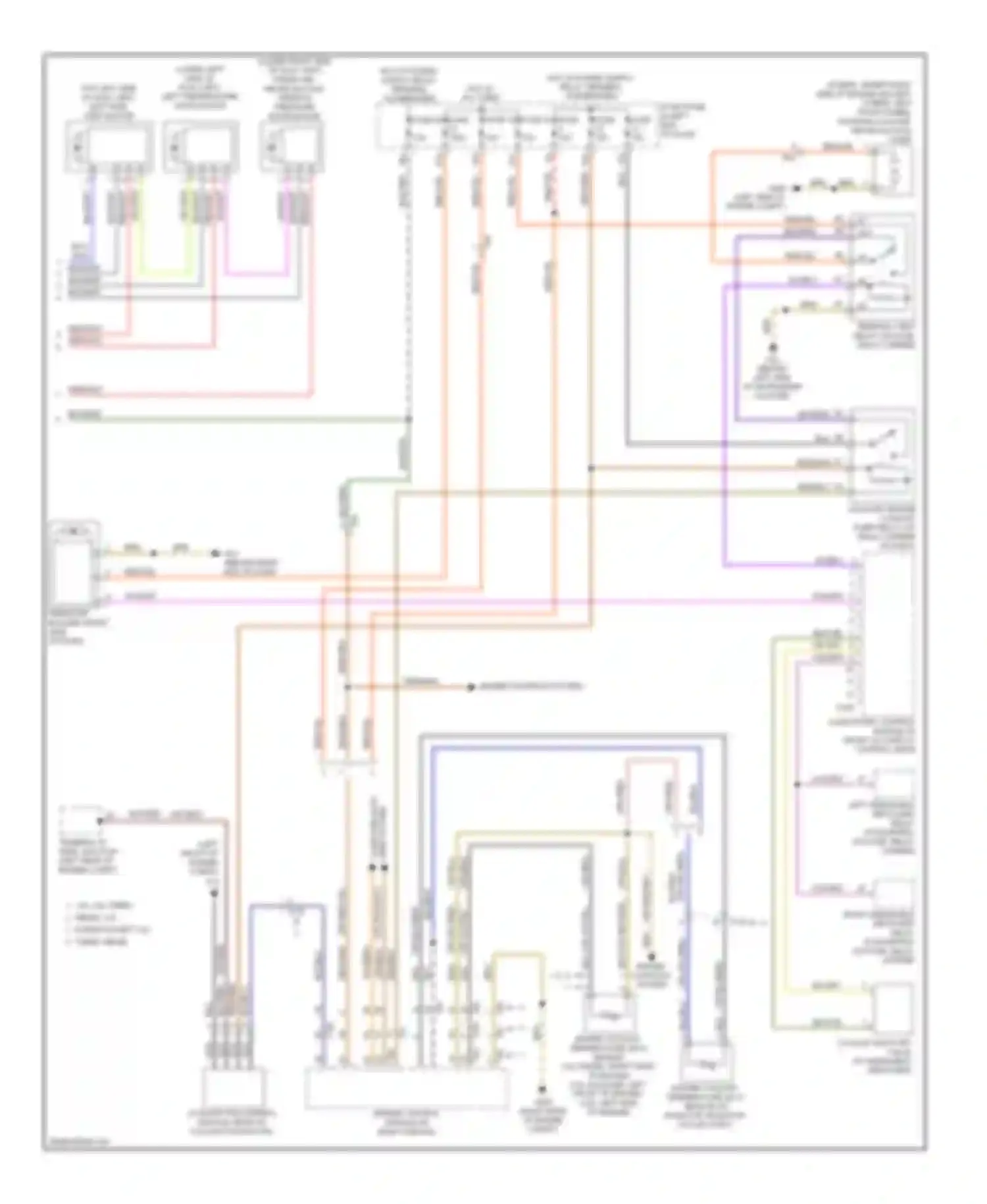 Touareg Volkswagen II (2010-2014): Automatic a/c circuit, dual zone a/c (2 of 2)