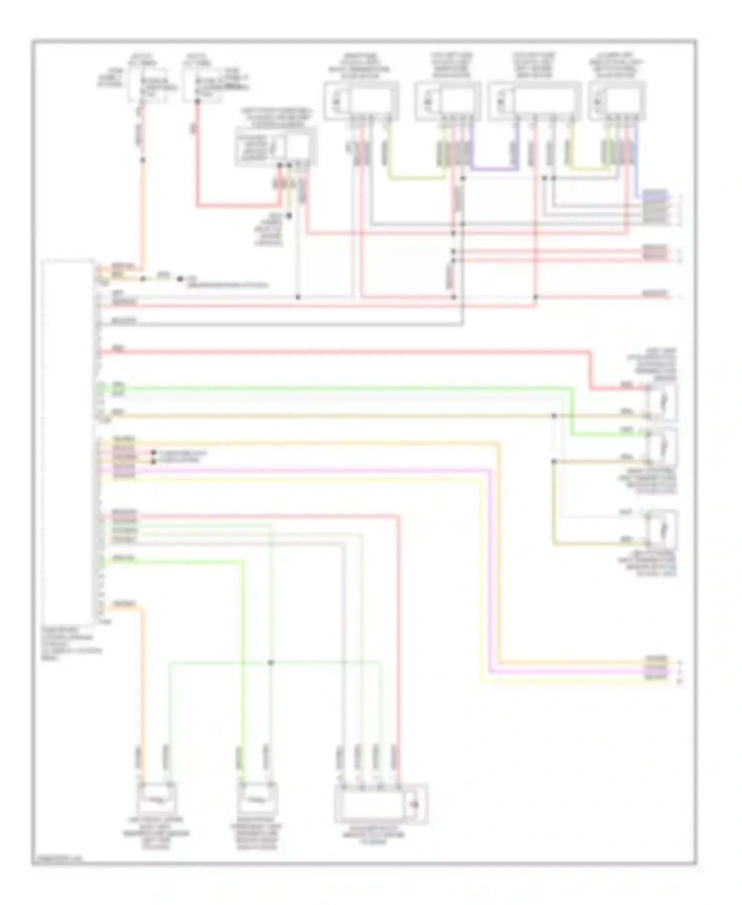 Touareg Volkswagen II (2010-2014): Automatic a/c circuit, four zone a/c (1 of 3)