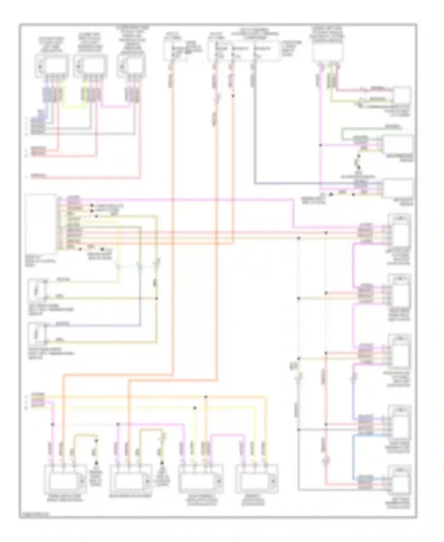 Touareg Volkswagen II (2010-2014): Automatic a/c circuit, four zone a/c (2 of 3)