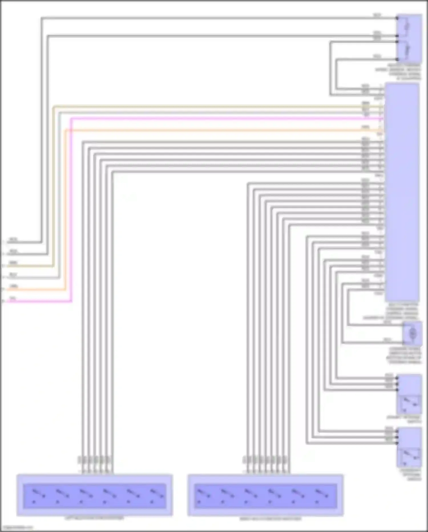 Touareg Volkswagen II (2010-2014): Steering column electronic systems control module circuit (2 of 2)