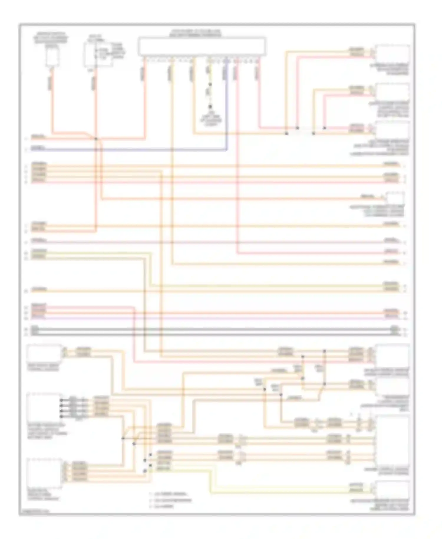Touareg Volkswagen II (2010-2014): Computer data lines circuit (2 of 6)