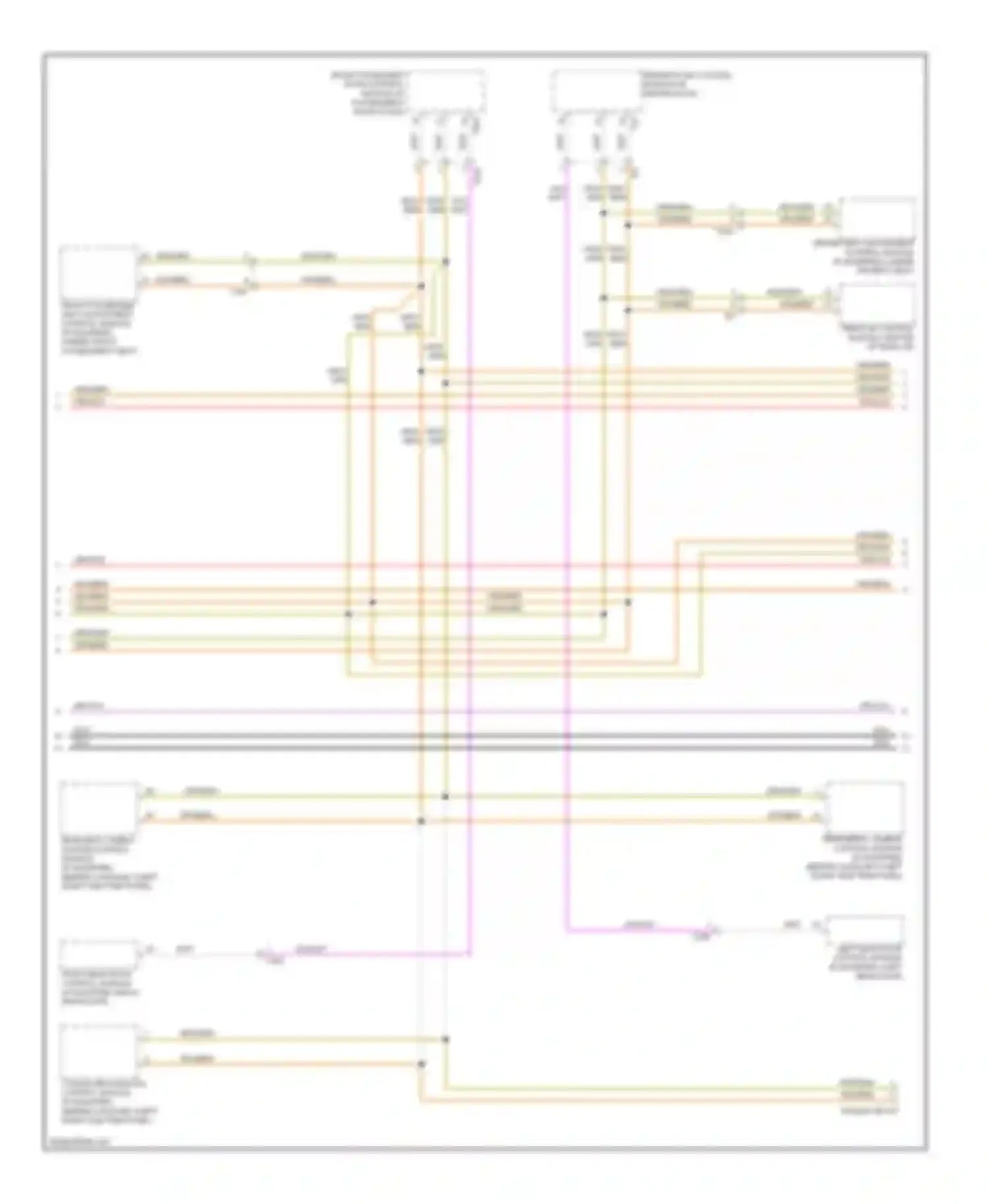 Touareg Volkswagen II (2010-2014): Computer data lines circuit (4 of 6)