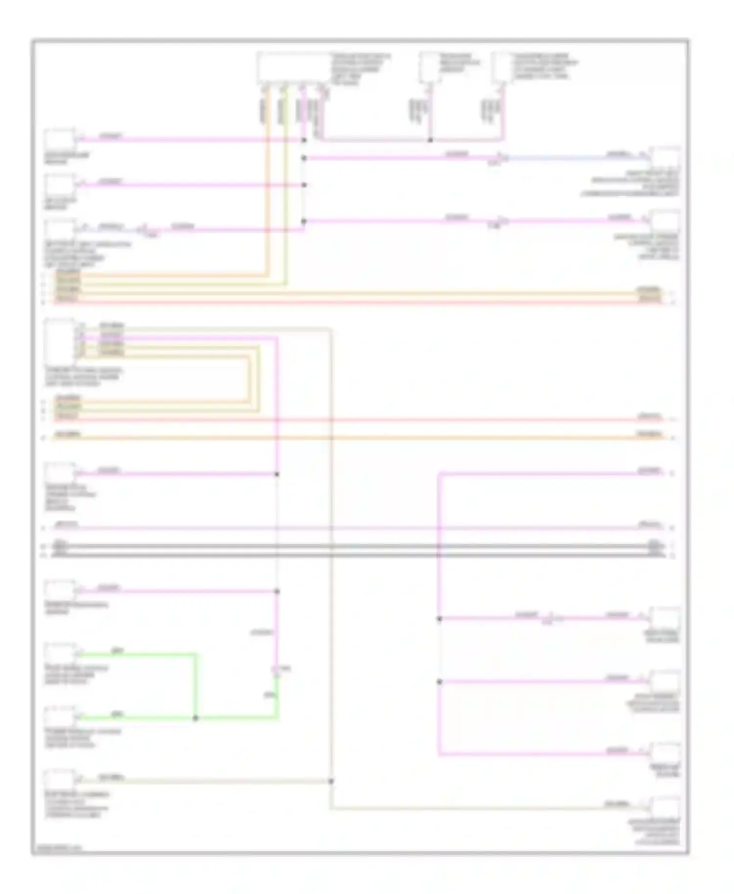 Touareg Volkswagen II (2010-2014): Computer data lines circuit (5 of 6)
