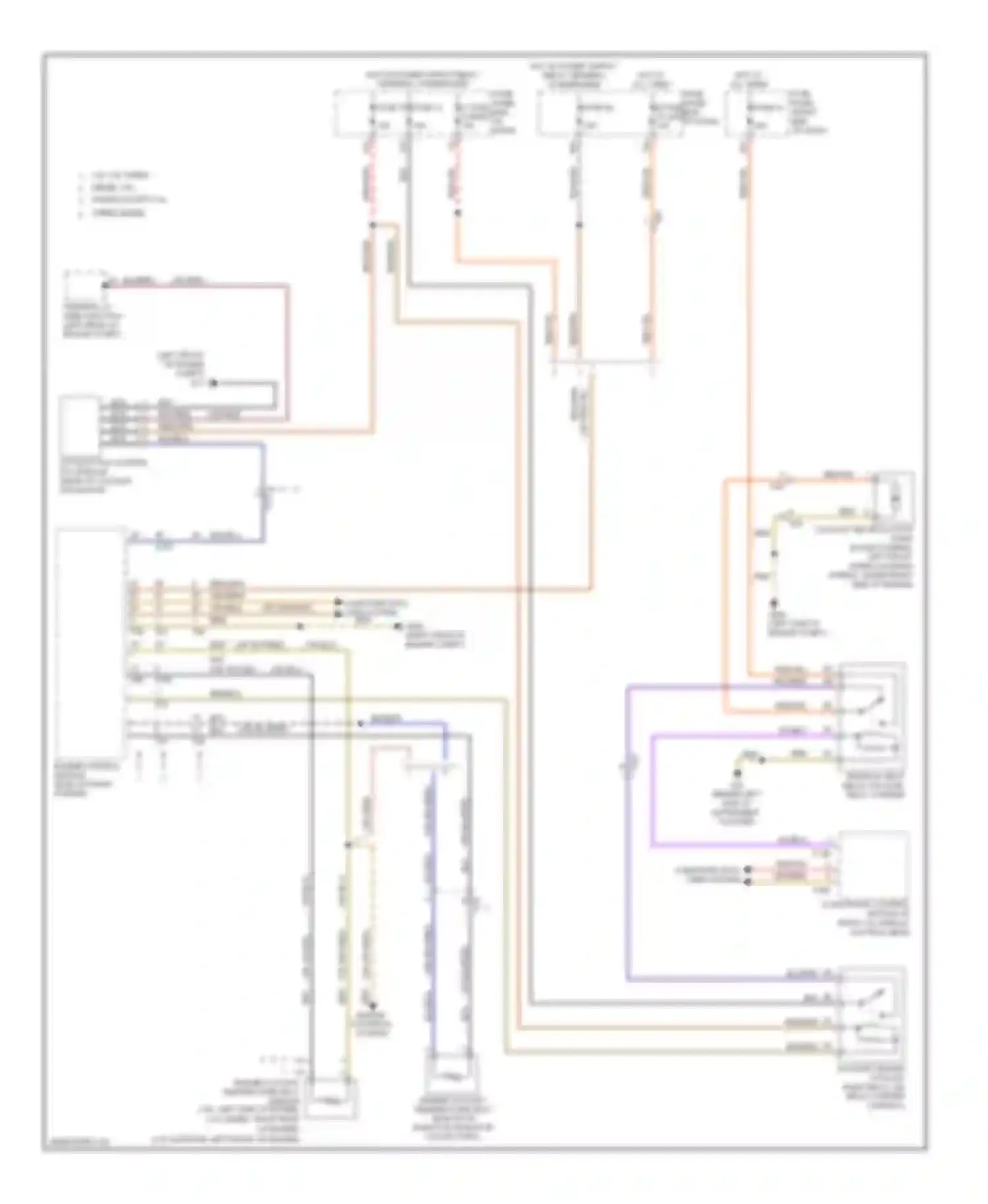 Touareg Volkswagen II (2010-2014): Cooling fan circuit