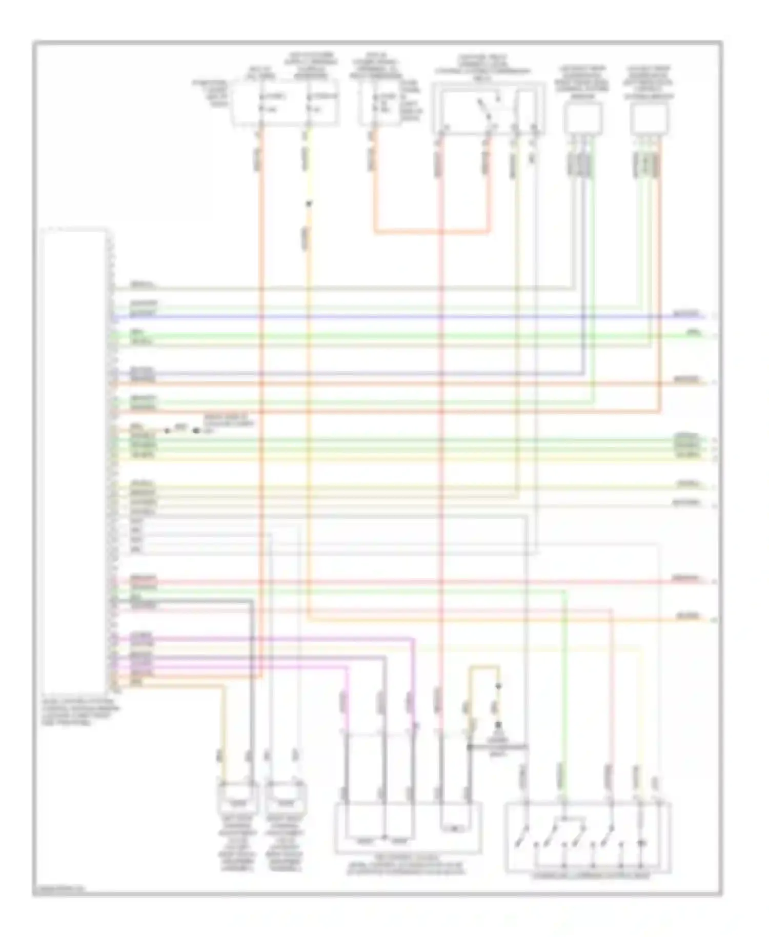 Touareg Volkswagen II (2010-2014): Electronic suspension circuit (1 of 2)