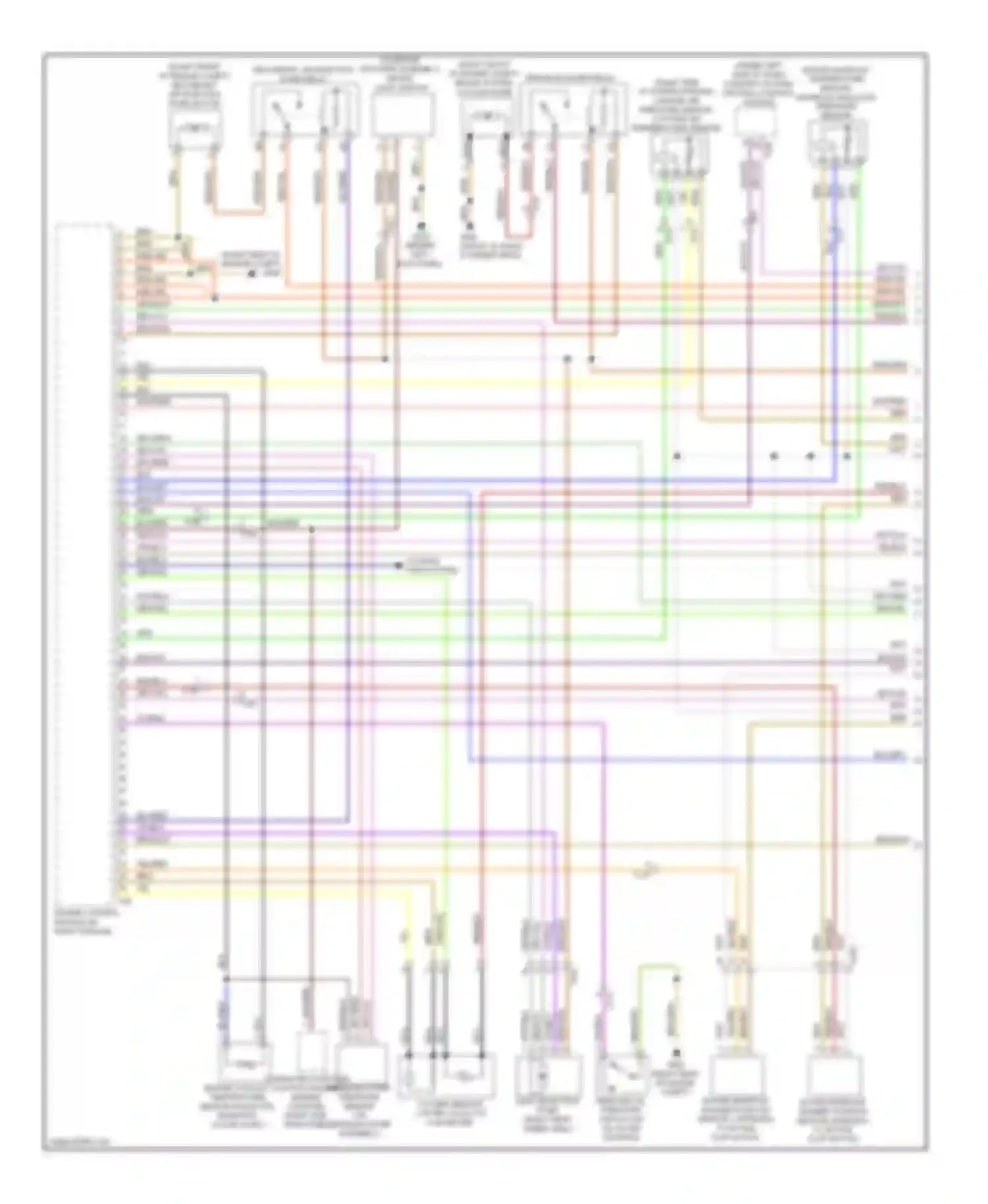 Touareg Volkswagen II (2010-2014): Wiring diagram engine performance 3.0l hybrid (1 of 8)