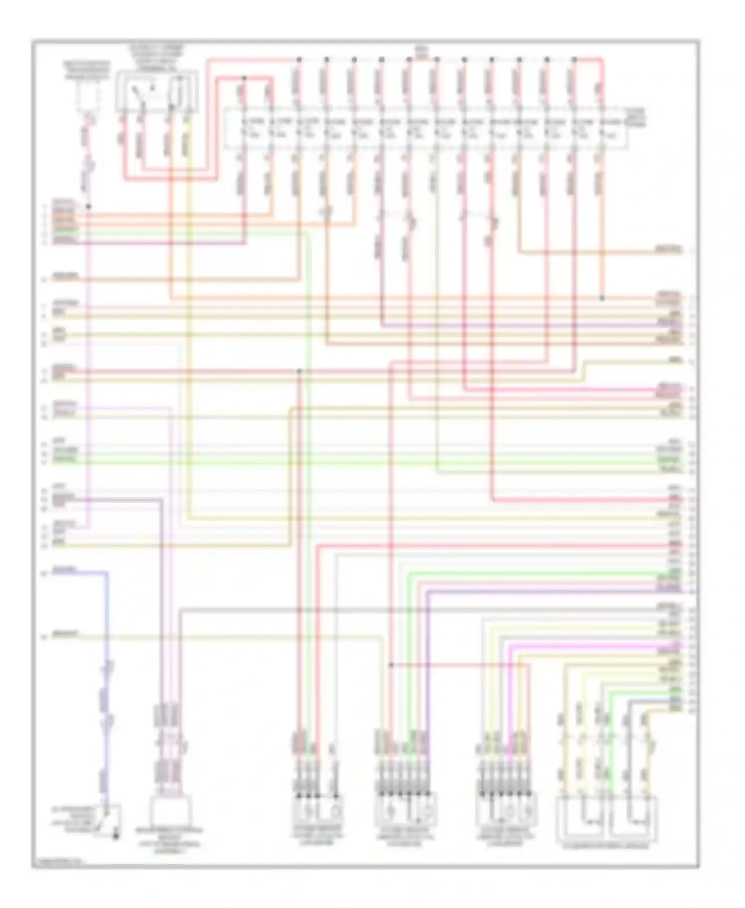 Touareg Volkswagen II (2010-2014): Wiring diagram engine performance 3.0l hybrid (2 of 8)