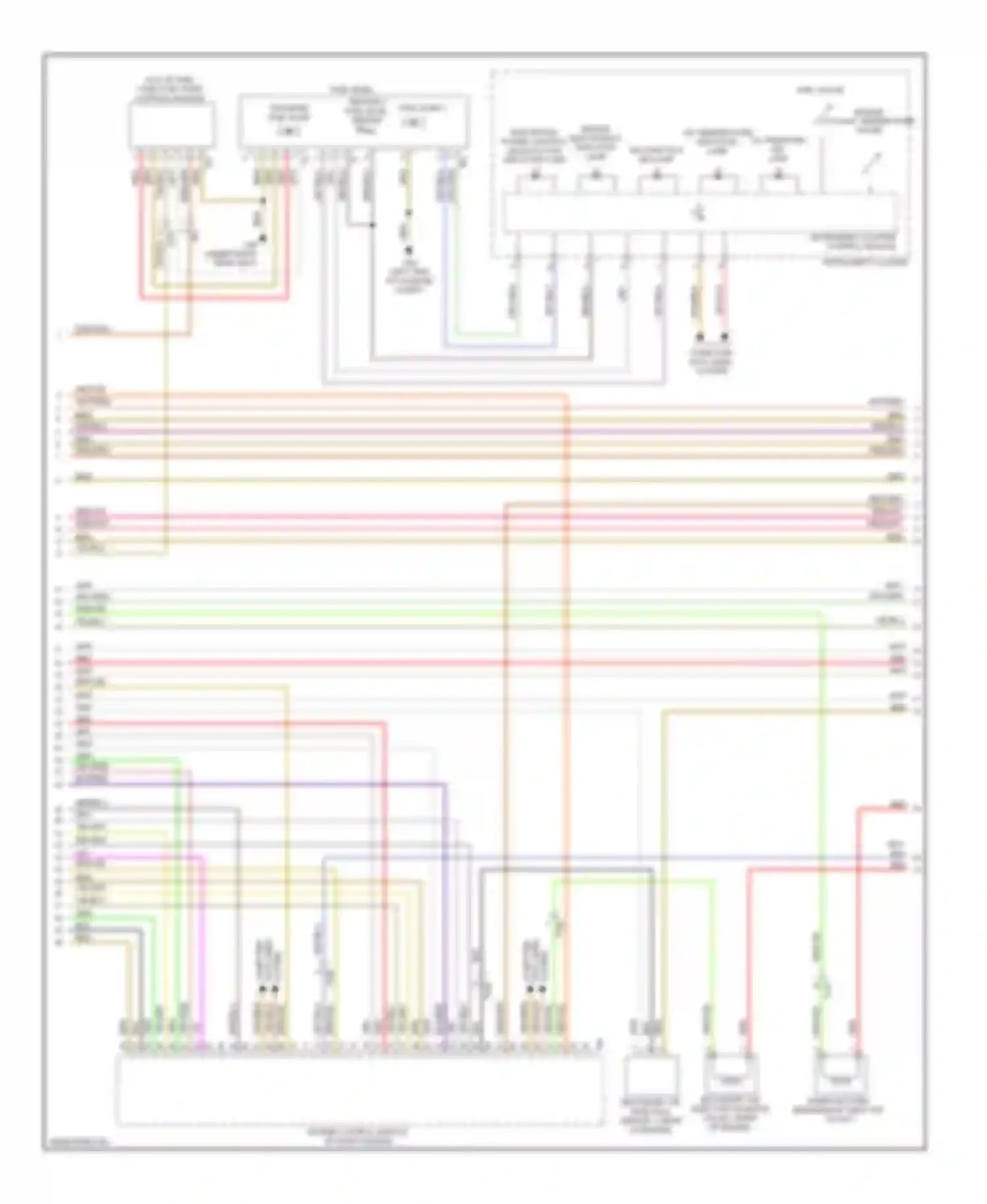 Touareg Volkswagen II (2010-2014): Wiring diagram engine performance 3.0l hybrid (3 of 8)