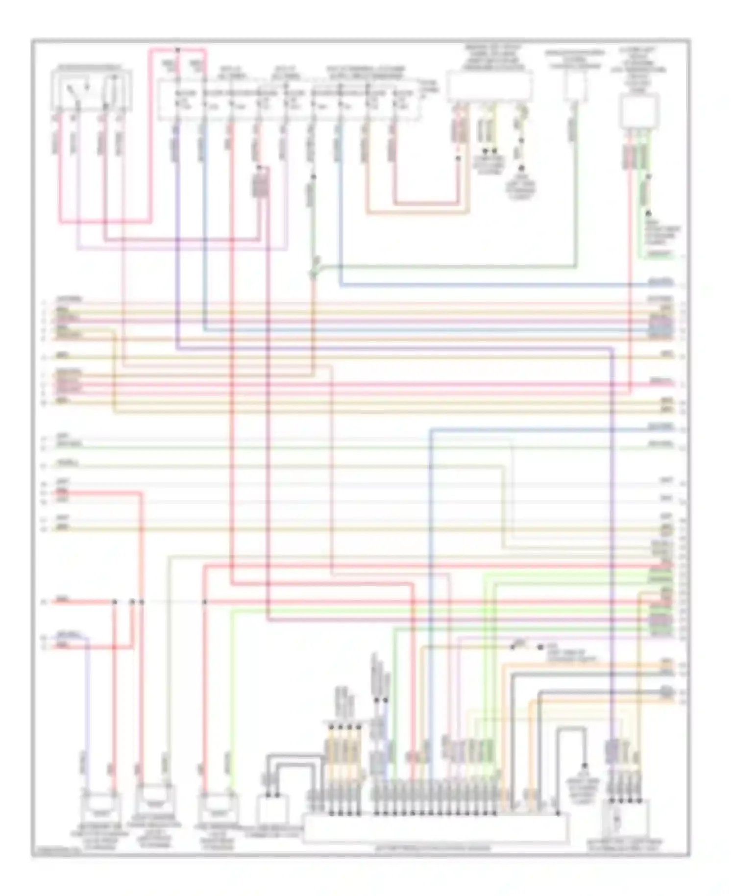 Touareg Volkswagen II (2010-2014): Wiring diagram engine performance 3.0l hybrid (4 of 8)