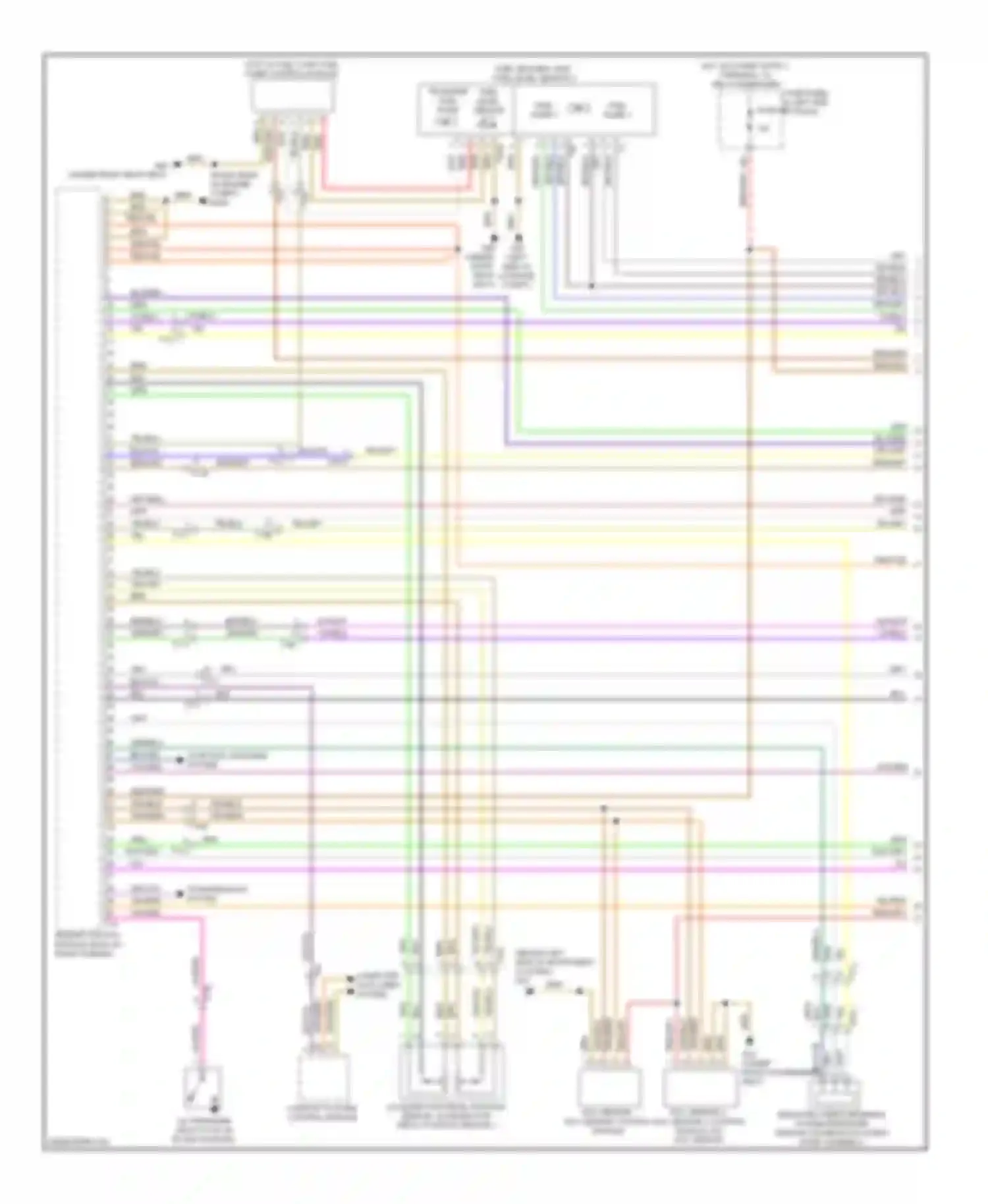 Touareg Volkswagen II (2010-2014): Wiring diagram engine performance 3.0l turbo diesel (1 of 7)