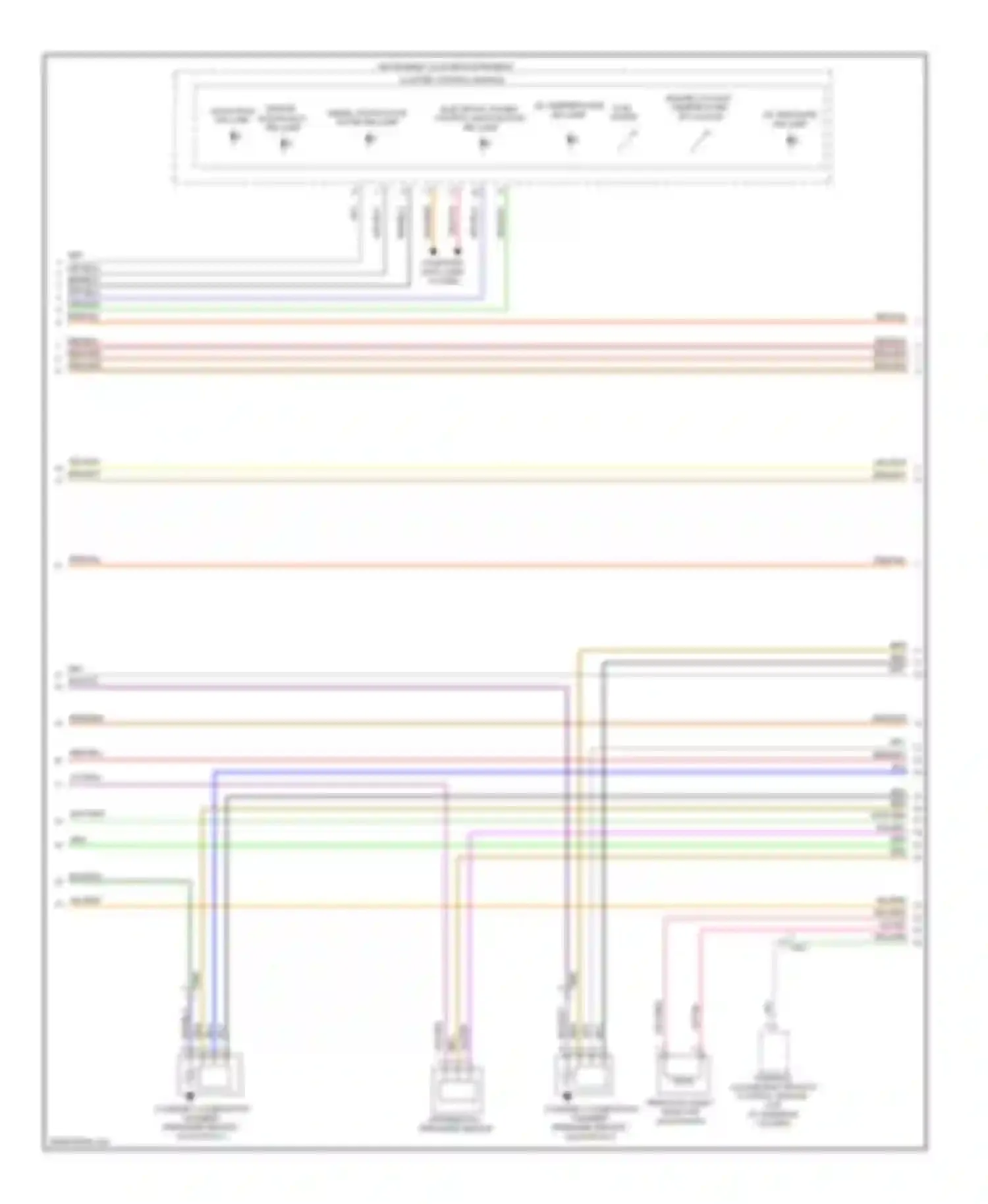 Touareg Volkswagen II (2010-2014): Wiring diagram engine performance 3.0l turbo diesel (3 of 7)