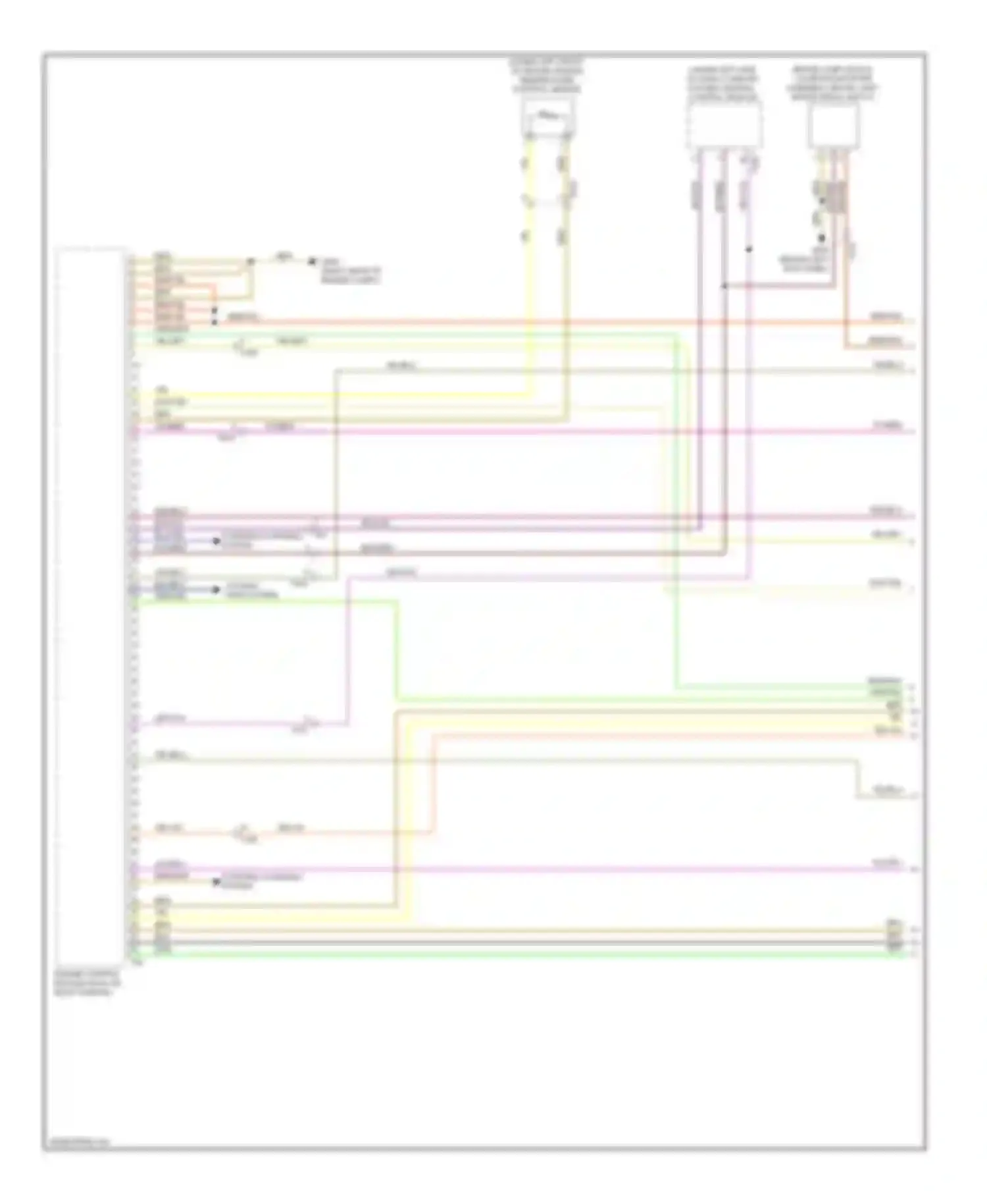 Touareg Volkswagen II (2010-2014): Wiring diagram engine performance 3.6l (1 of 8)