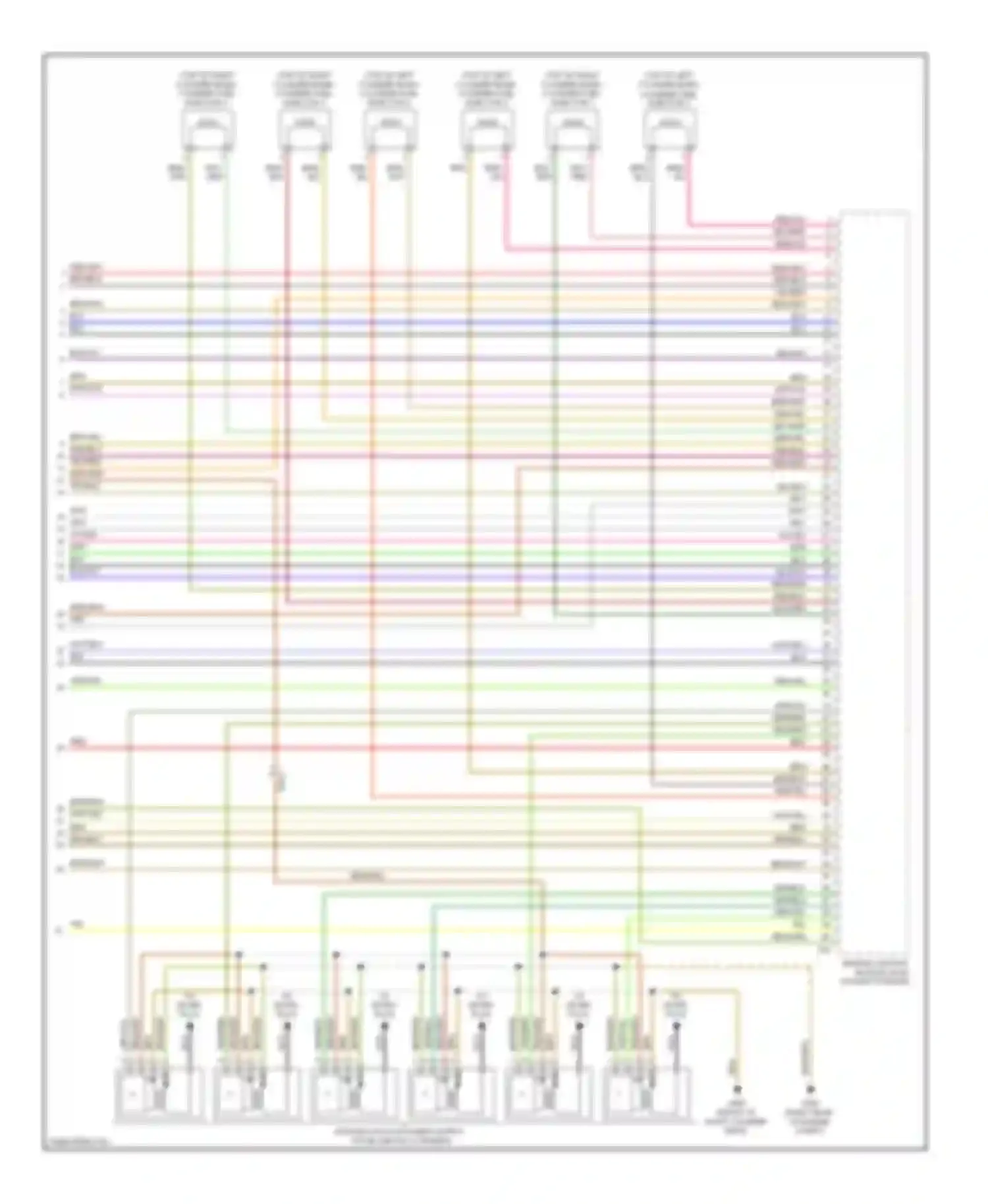 Touareg Volkswagen II (2010-2014): Wiring diagram engine performance 3.6l (8 of 8)