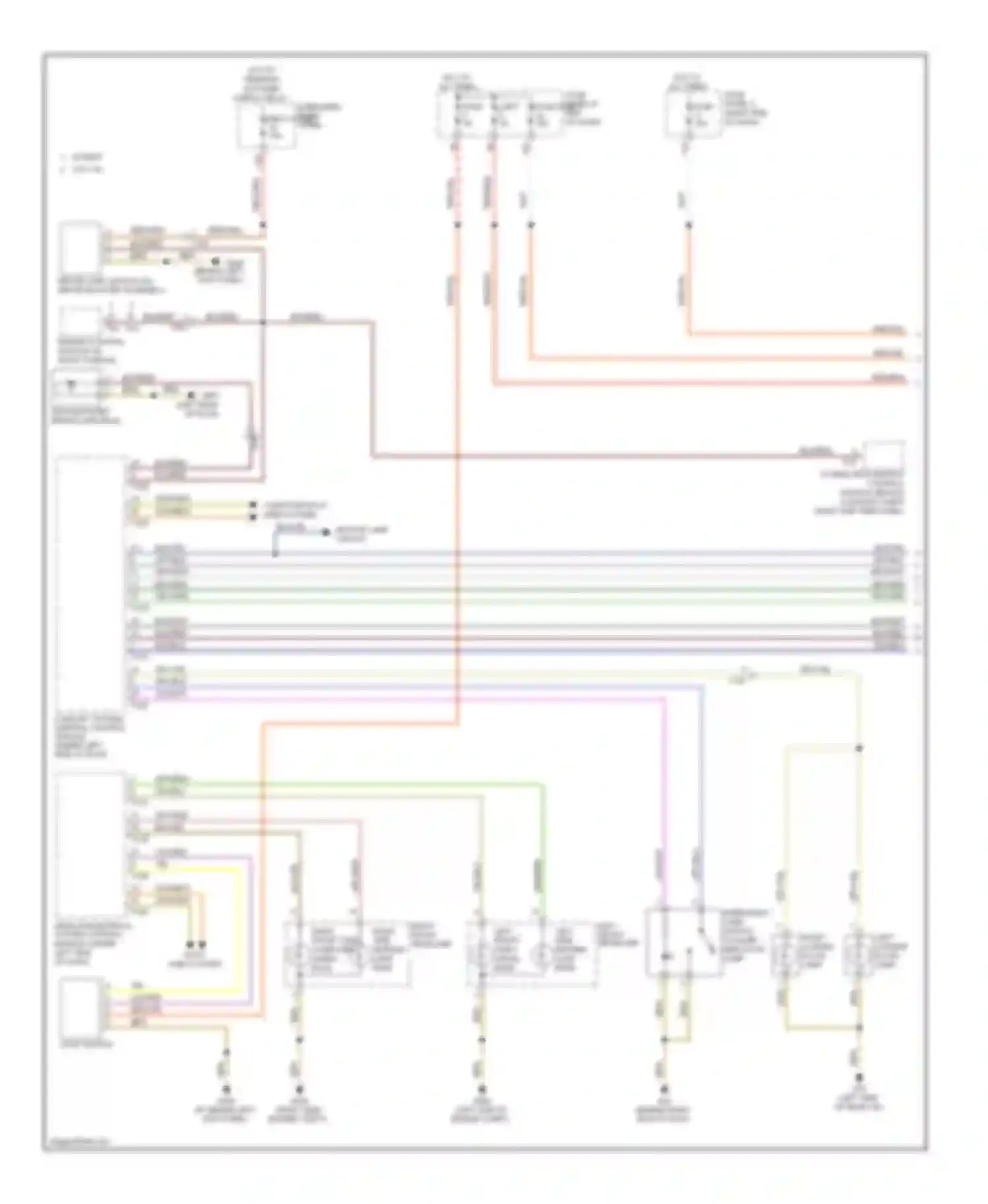 Touareg Volkswagen II (2010-2014): Exterior lamps circuit (1 of 2)