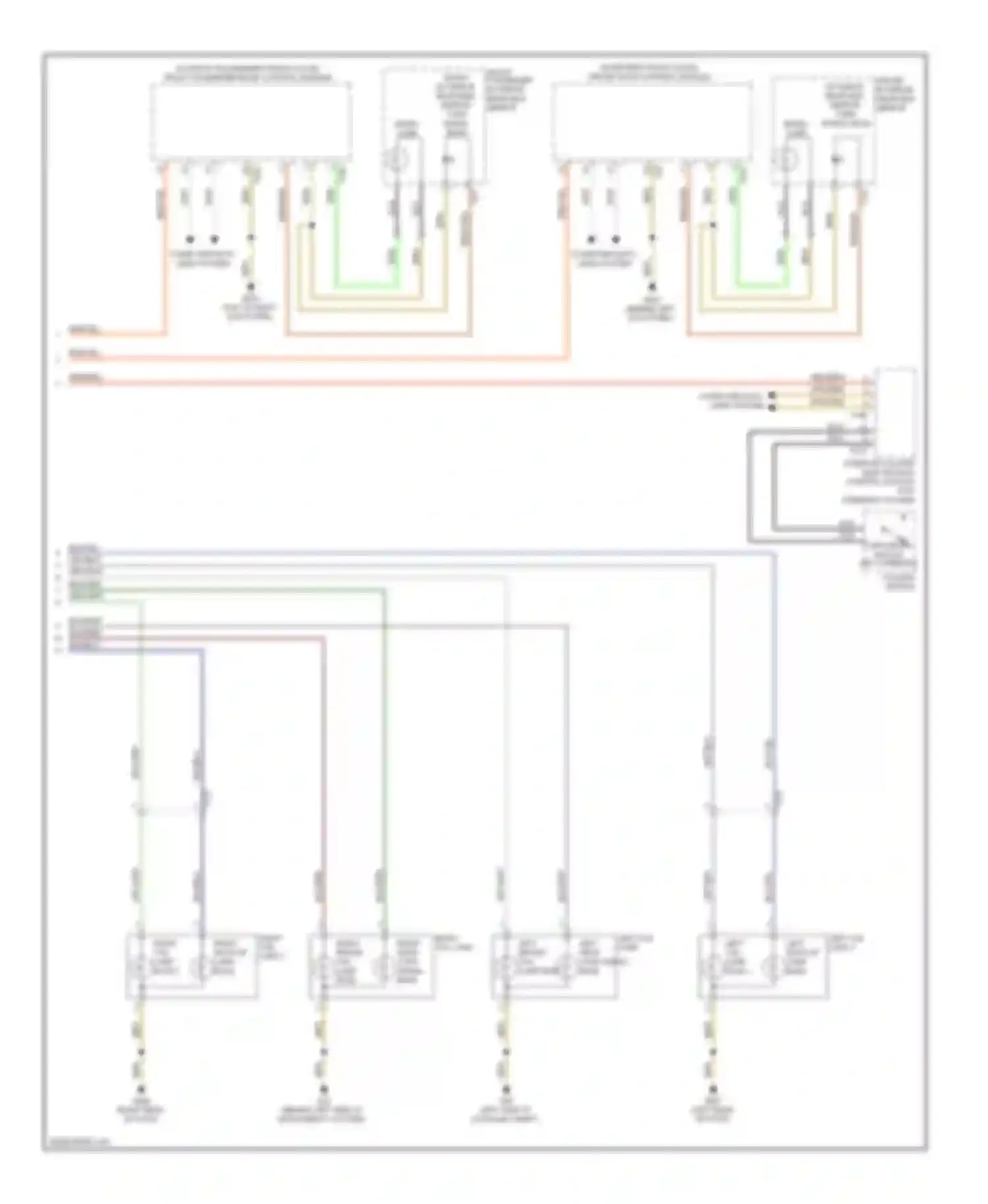 Touareg Volkswagen II (2010-2014): Exterior lamps circuit (2 of 2)