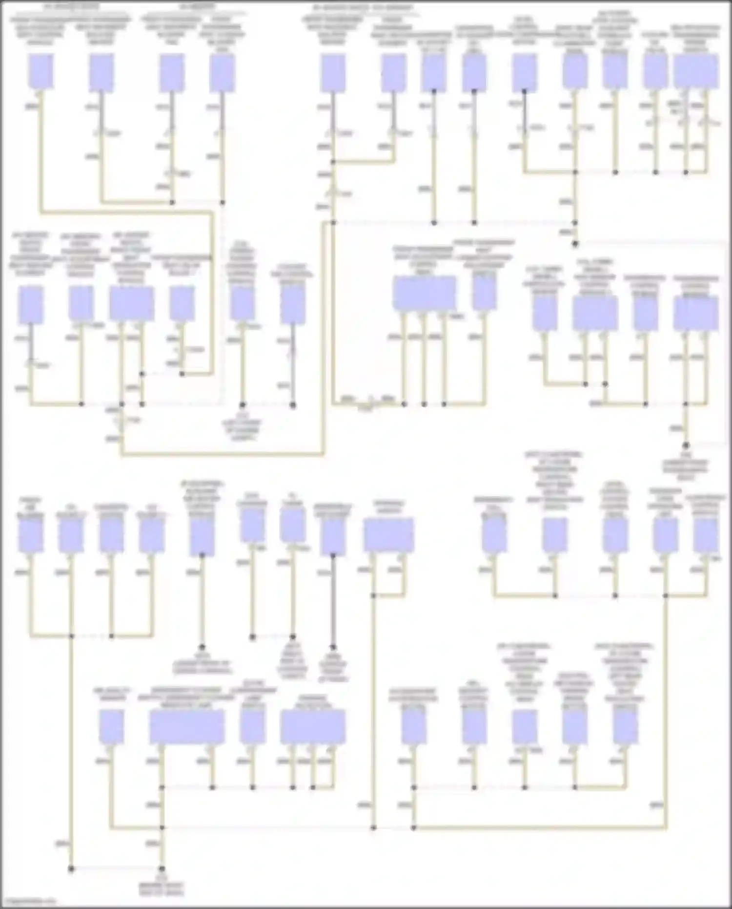 Touareg Volkswagen II (2010-2014): Ground distribution circuit (3 of 5)