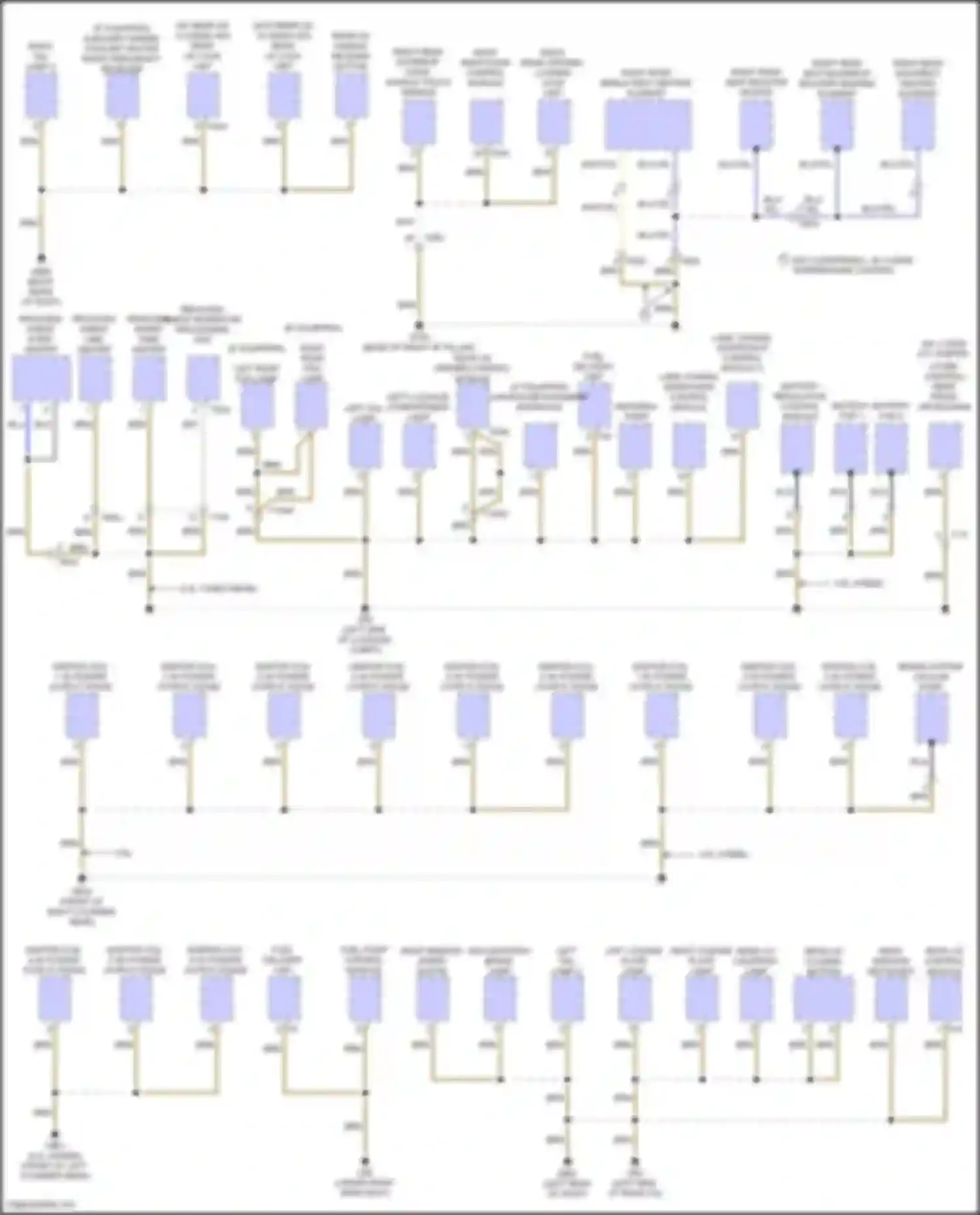 Touareg Volkswagen II (2010-2014): Ground distribution circuit (4 of 5)