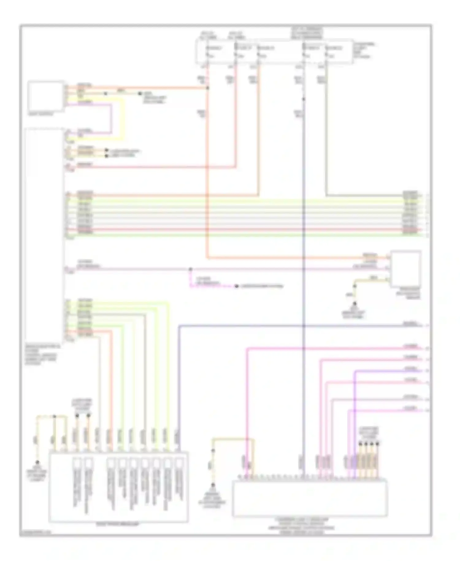 Touareg Volkswagen II (2010-2014): Adaptive front lighting circuit (1 of 2)