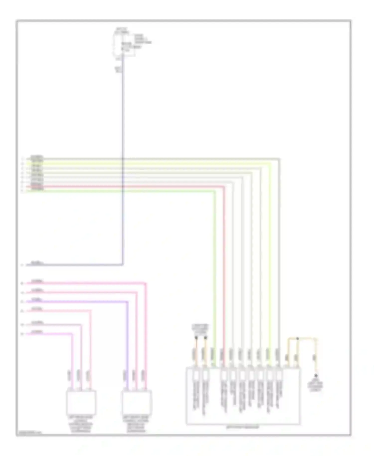 Touareg Volkswagen II (2010-2014): Adaptive front lighting circuit (2 of 2)