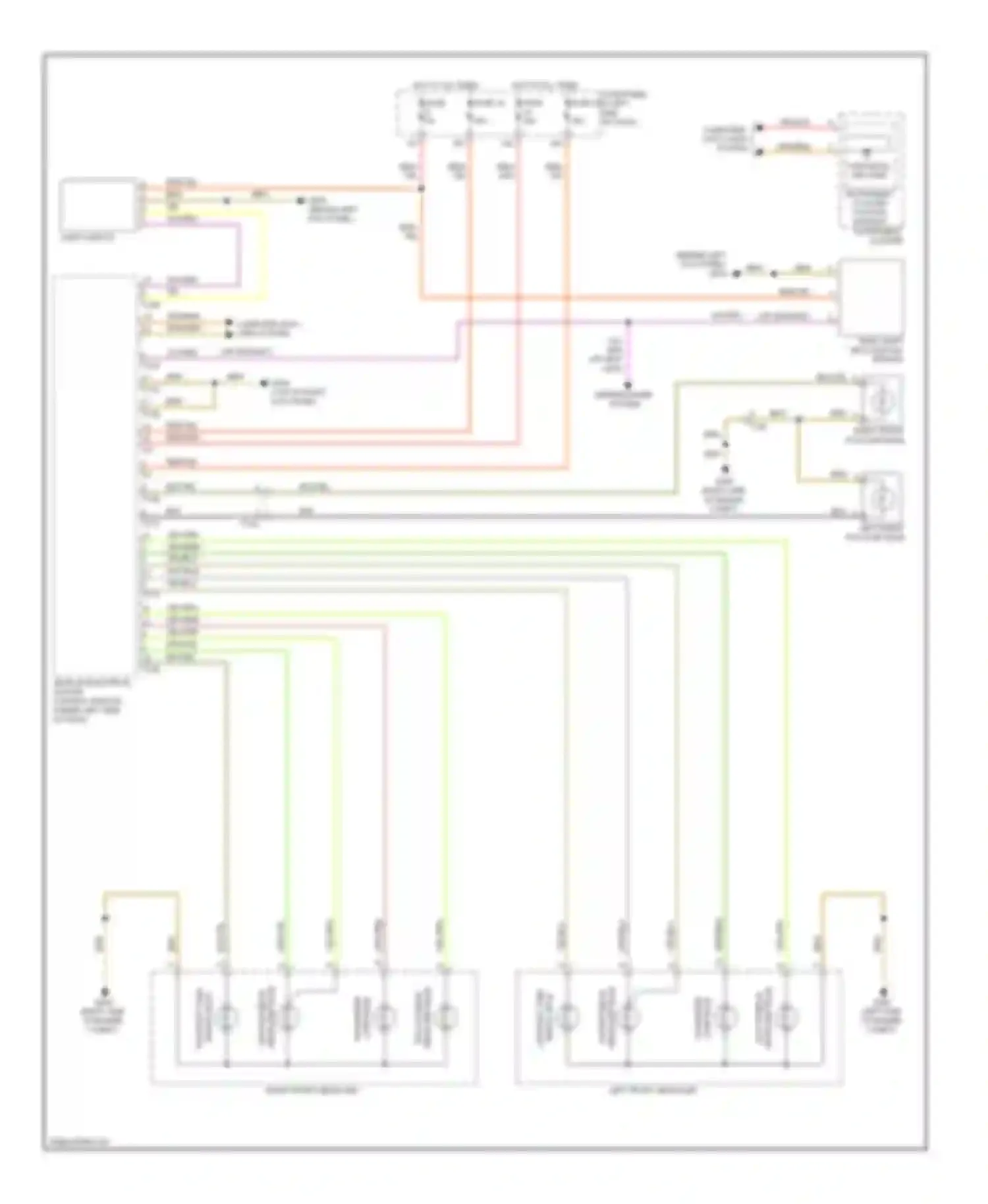 Touareg Volkswagen II (2010-2014): Headlamps circuit