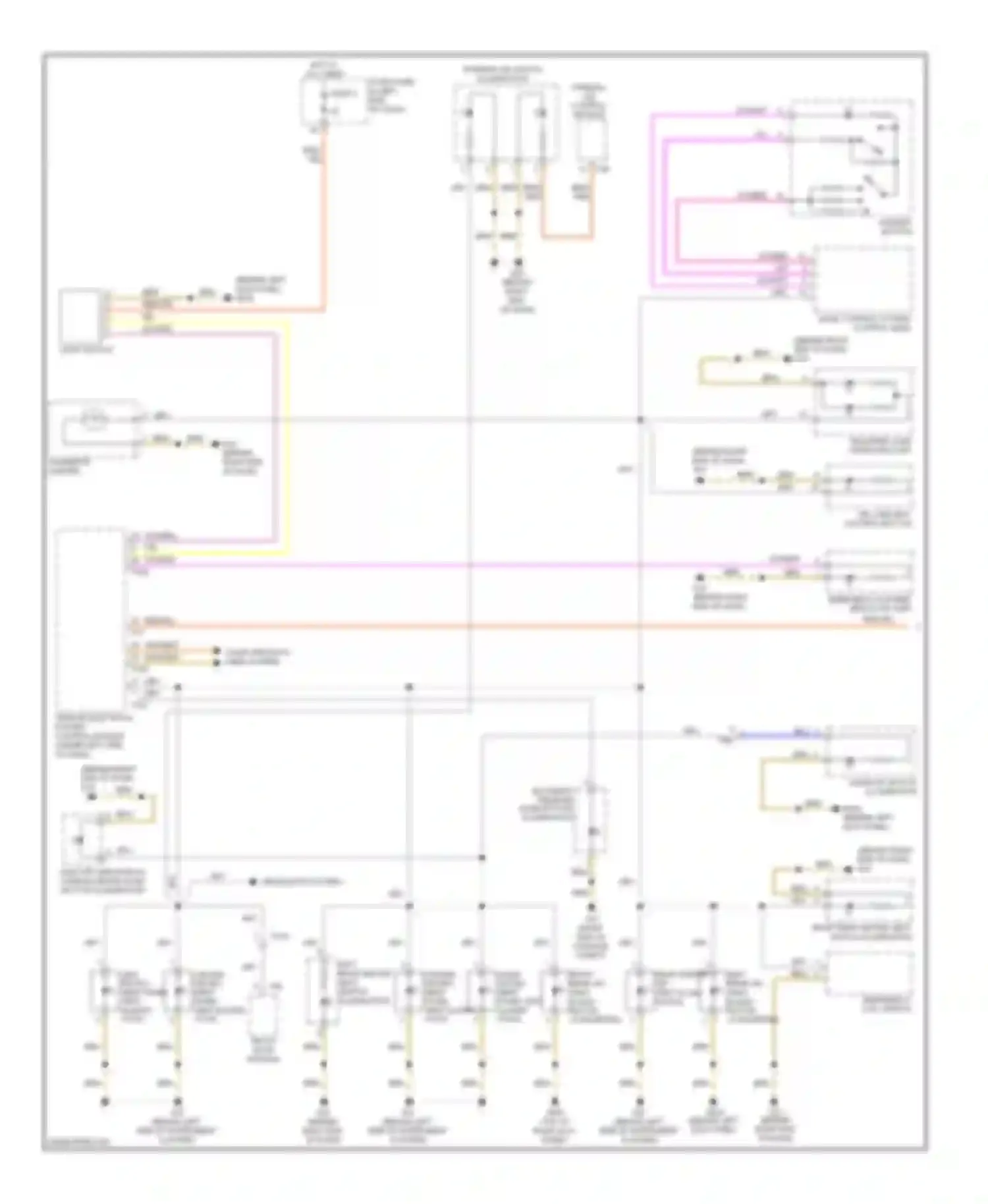 Touareg Volkswagen II (2010-2014): Instrument illumination circuit (1 of 2)