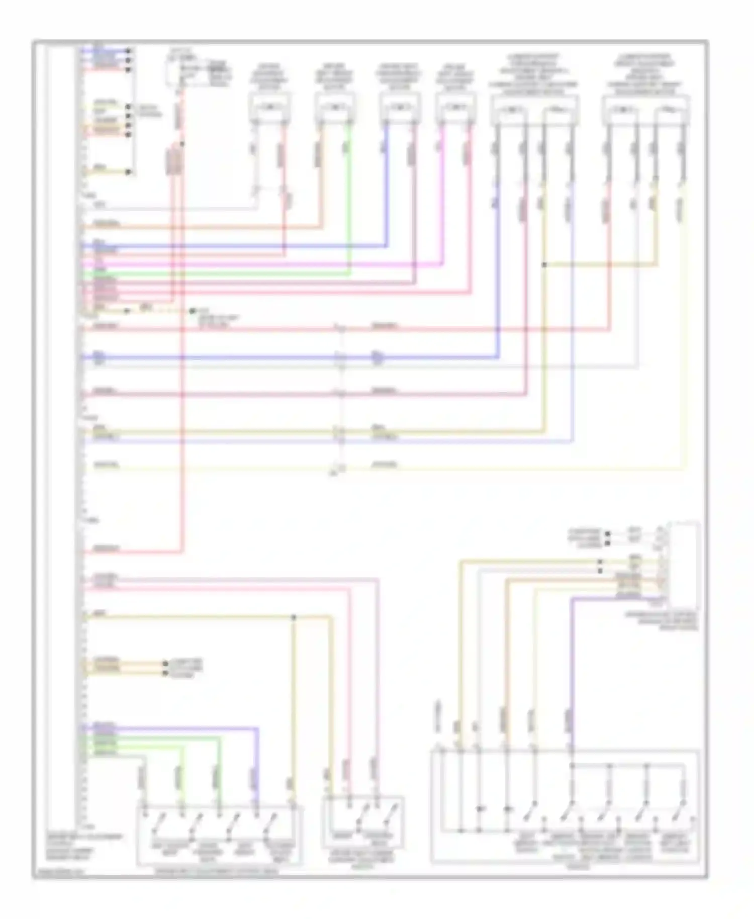 Touareg Volkswagen II (2010-2014): Driver"s memory seat circuit