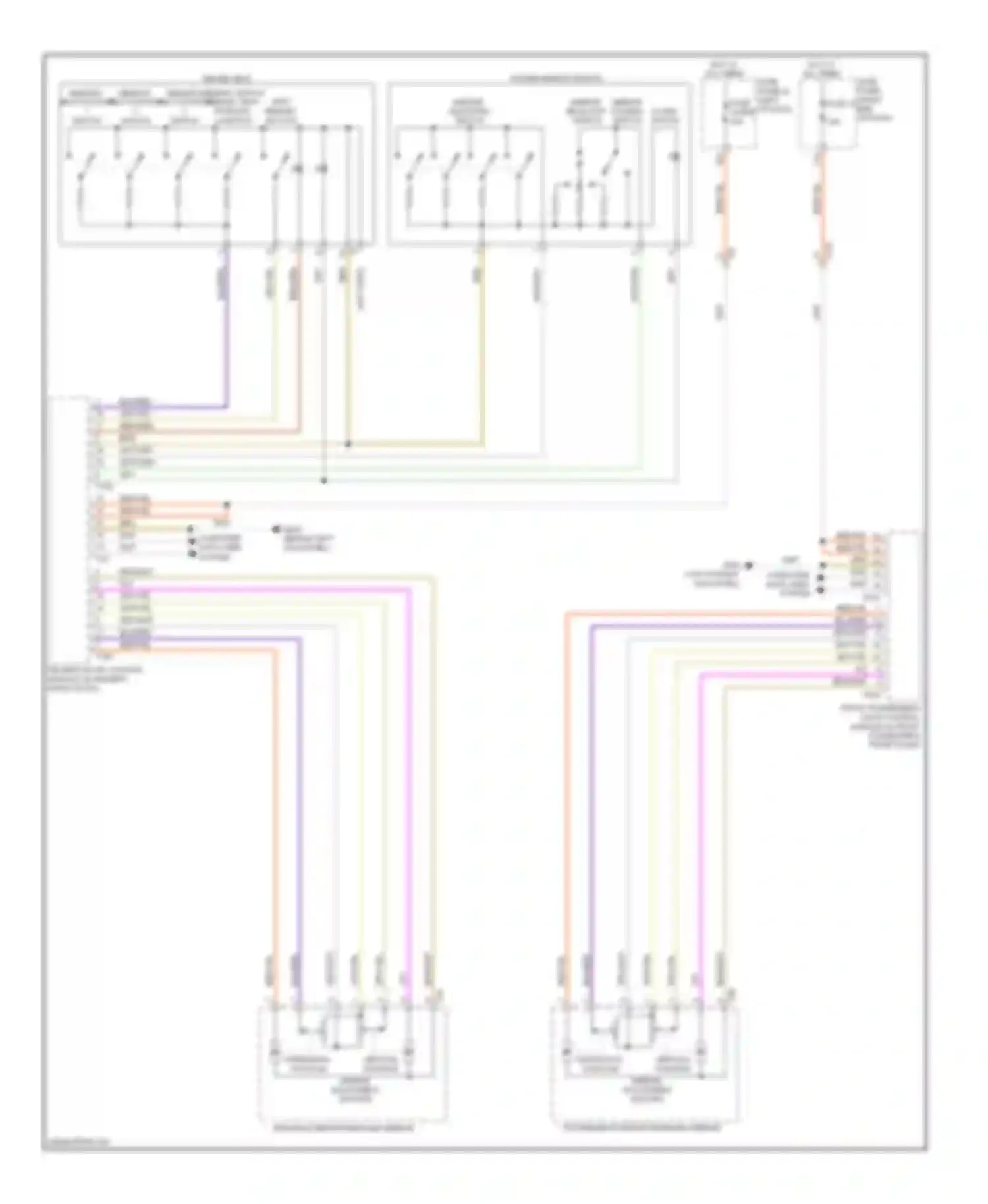 Touareg Volkswagen II (2010-2014): Memory mirrors circuit