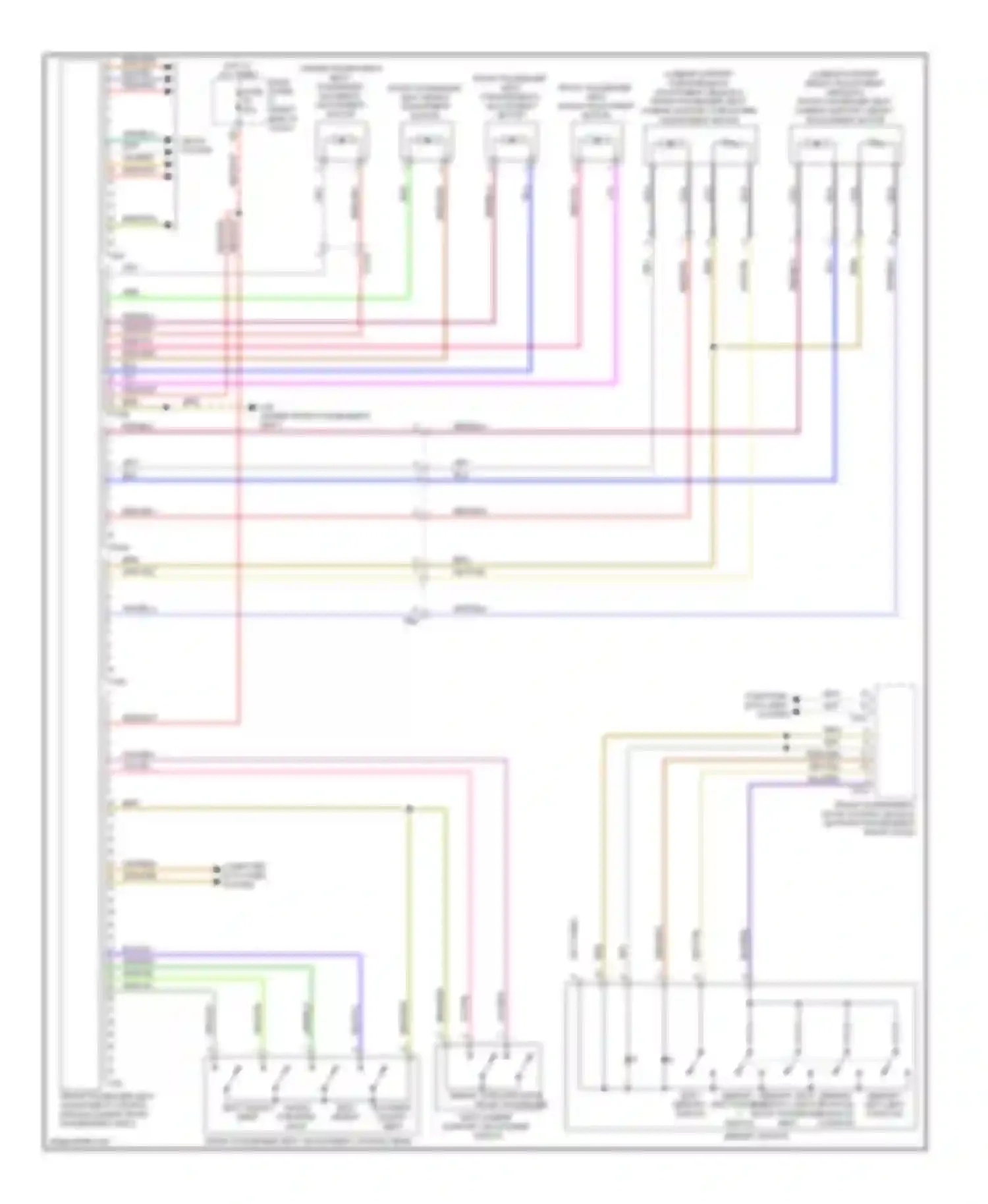 Touareg Volkswagen II (2010-2014): Passenger"s memory seat circuit