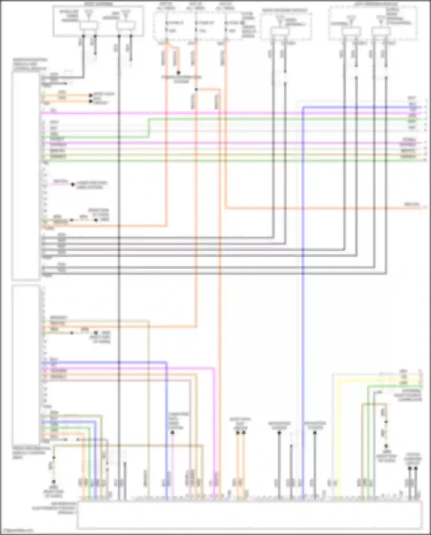 Touareg Volkswagen II (2010-2014): Navigation circuit, w/ amplifier (1 of 3)