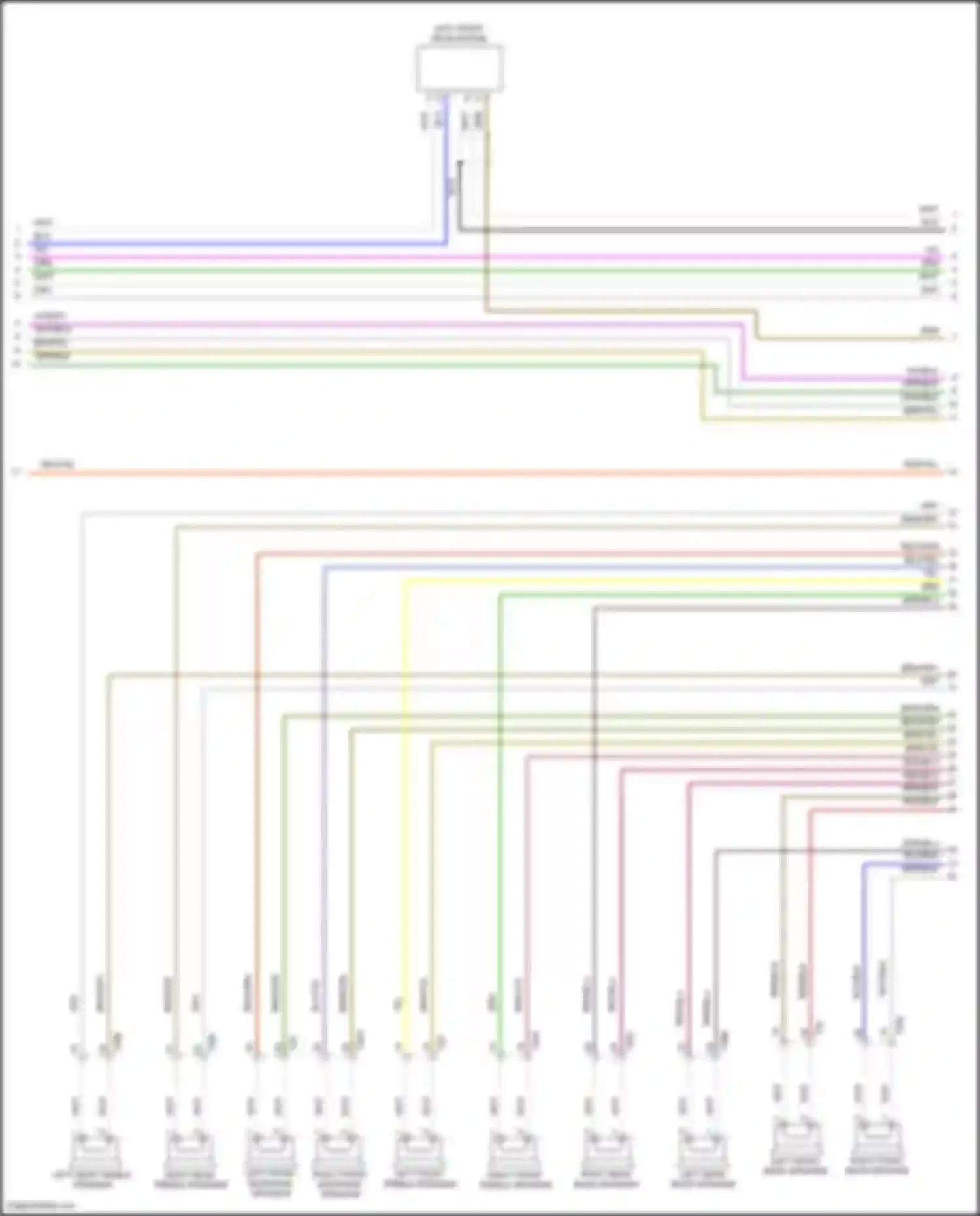Touareg Volkswagen II (2010-2014): Navigation circuit, w/ amplifier (2 of 3)