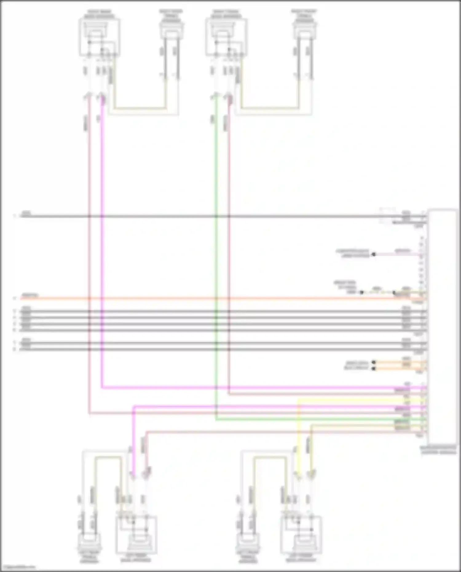 Touareg Volkswagen II (2010-2014): Navigation circuit, w/o amplifier (2 of 2)
