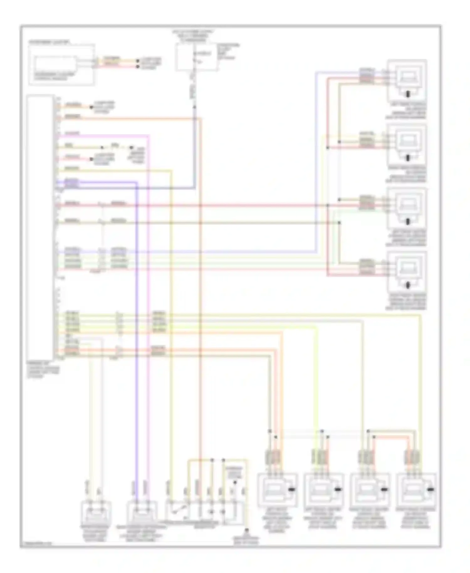Touareg Volkswagen II (2010-2014): Parking assistant circuit