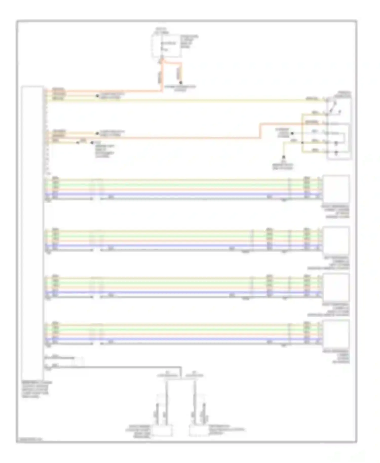Touareg Volkswagen II (2010-2014): Peripheral camera circuit
