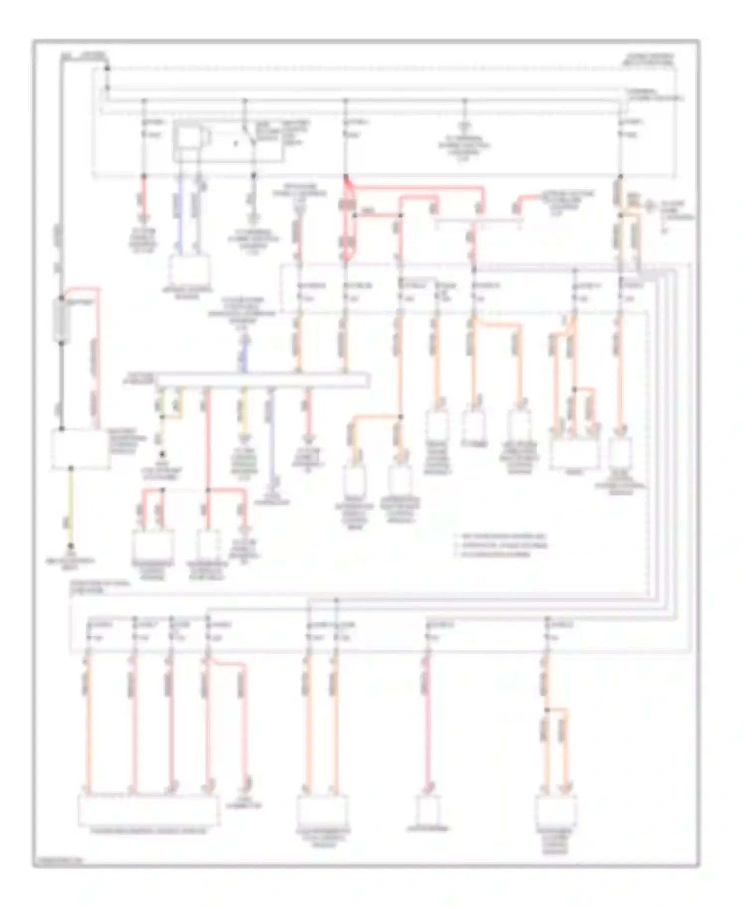 Touareg Volkswagen II (2010-2014): Power distribution circuit (1 of 8)
