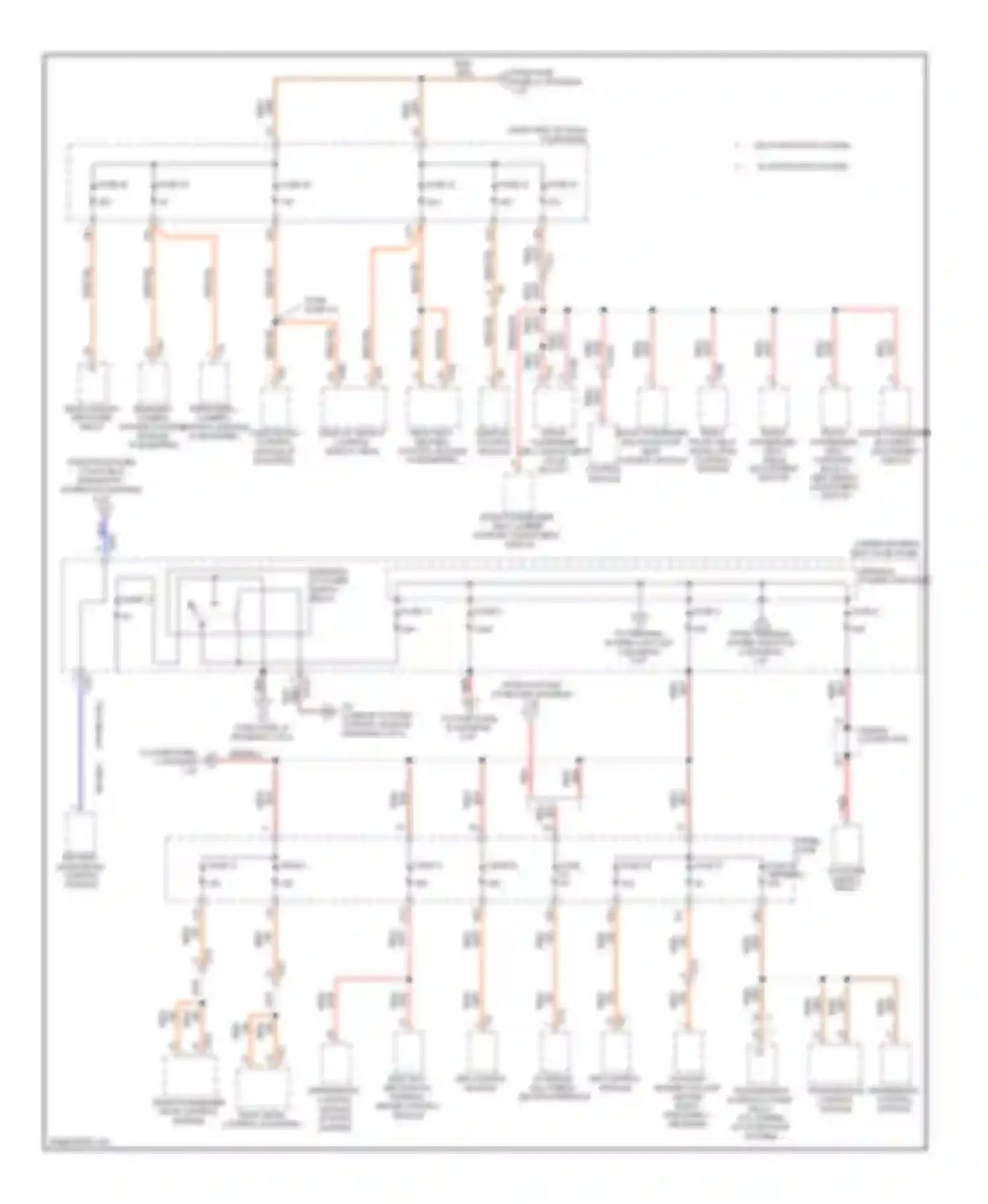 Touareg Volkswagen II (2010-2014): Power distribution circuit (2 of 8)